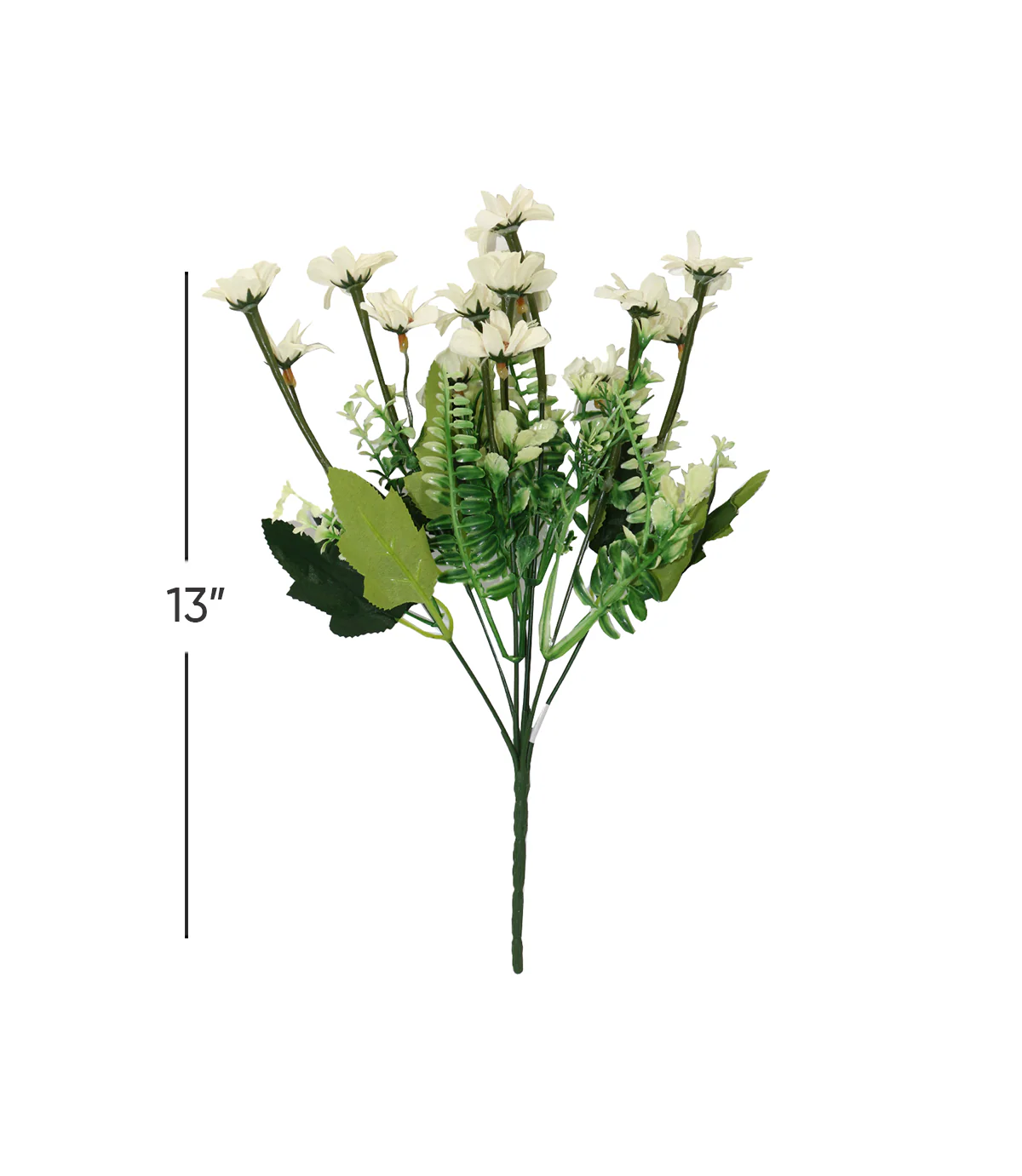 2 tone white flower bunch 13" china - Image 2