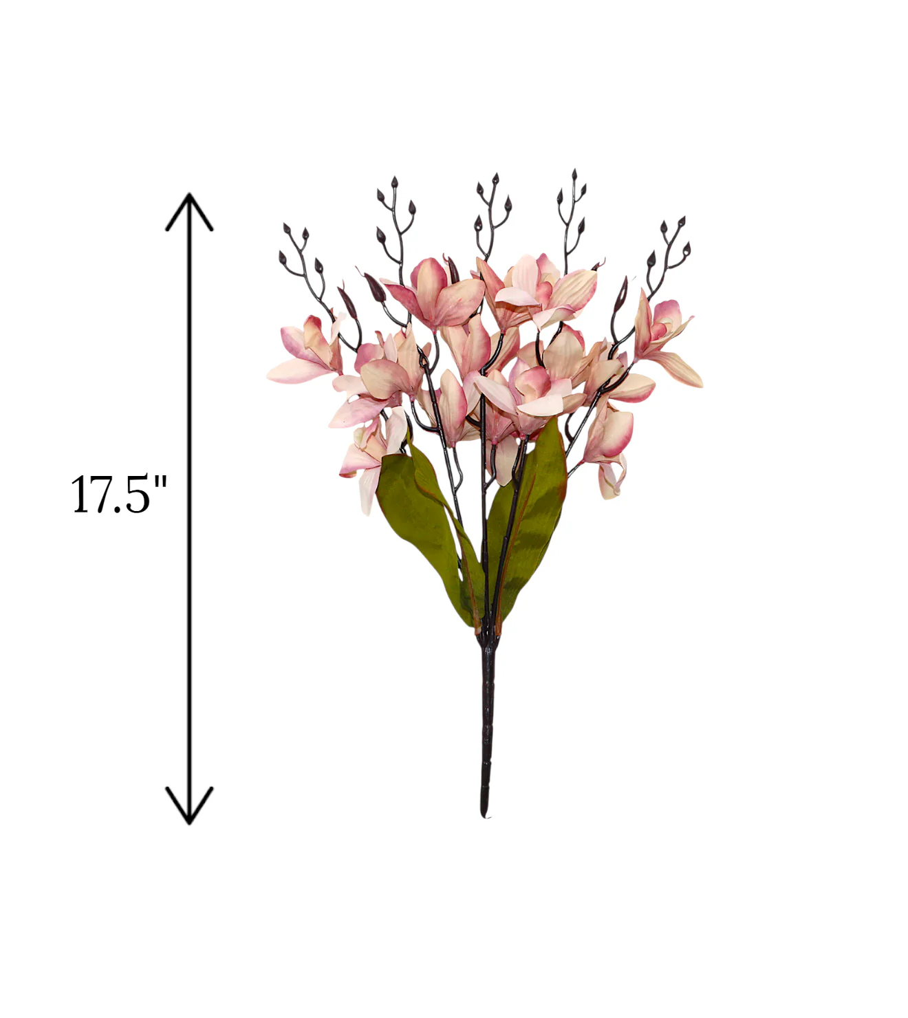 2tone flower bunch cymbidium china 17.5" - Image 2