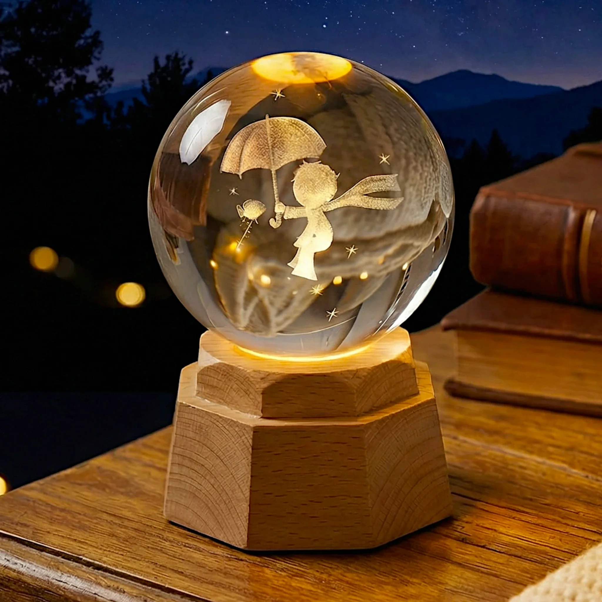 3d crystal moveable globe china - Image 6