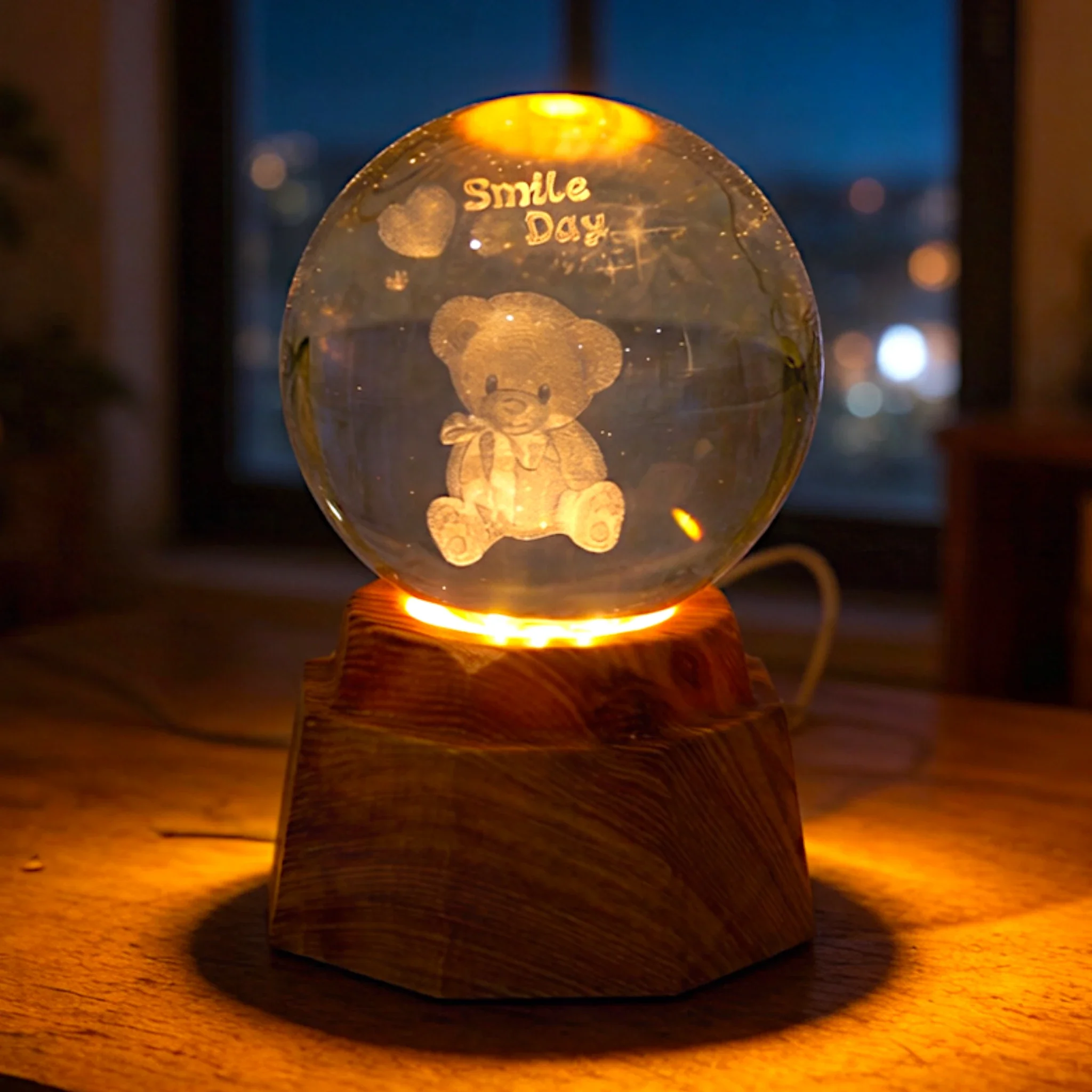 3d crystal moveable globe china - Image 7