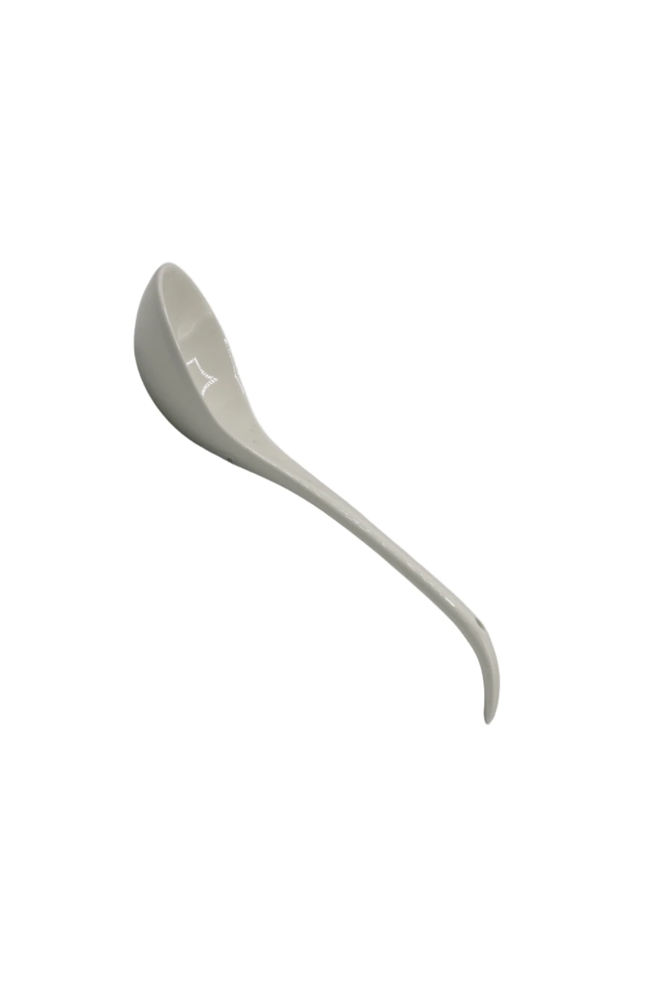 white ceramic curry spoon china - Image 2
