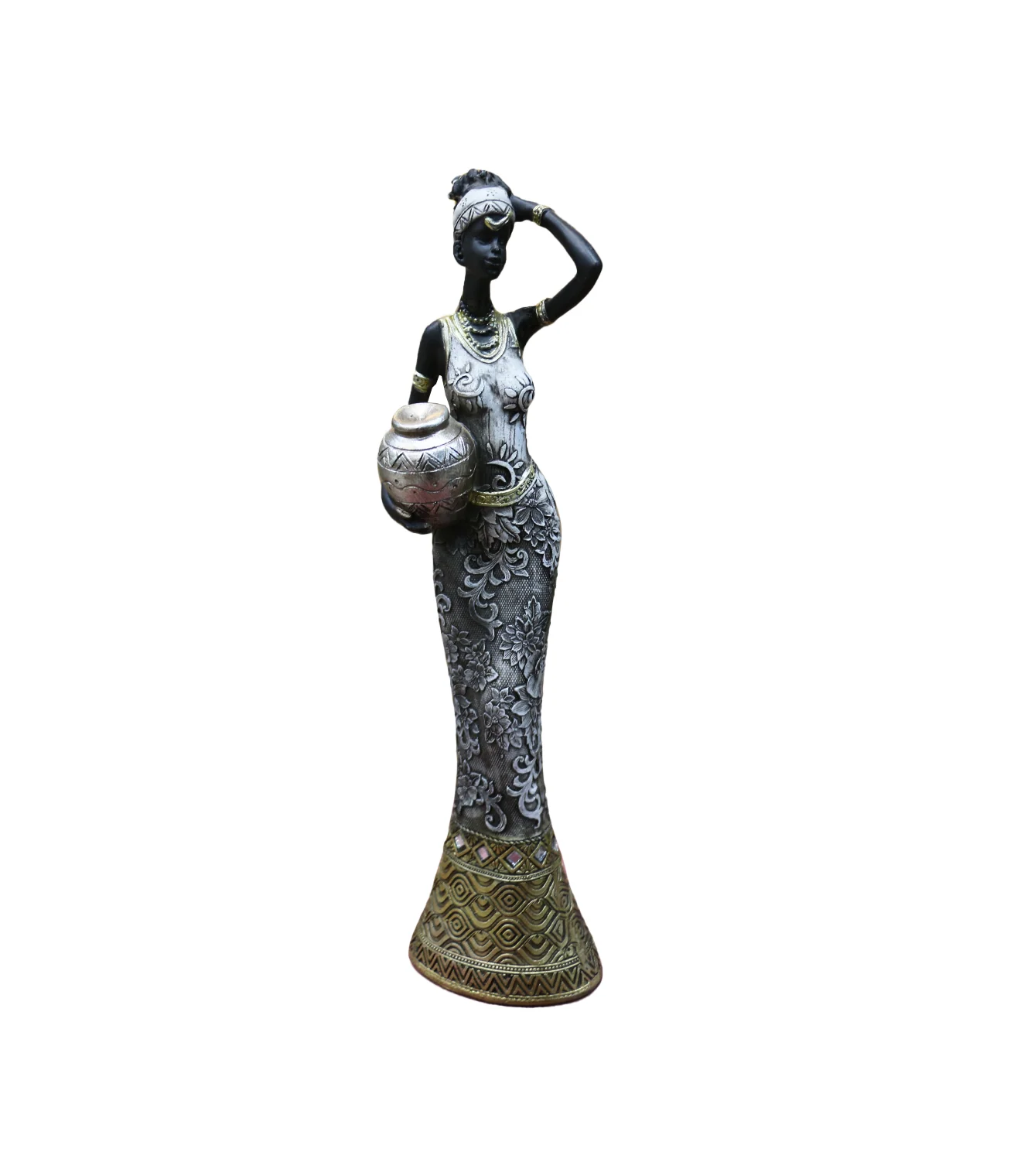 statue african lady 7348 - Image 2