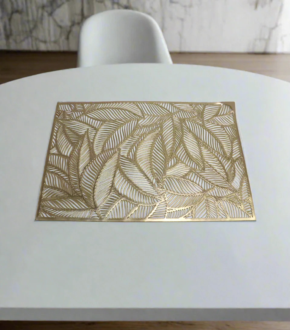 pvc table mat 1pc 45x12cm golden 1023-1 china d816