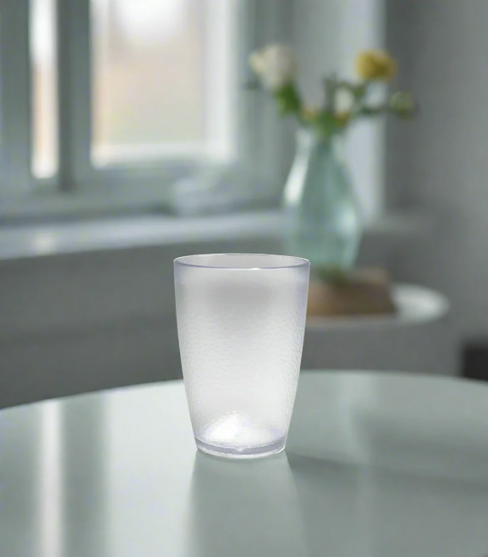 acrylic glass 1pc white china 8931