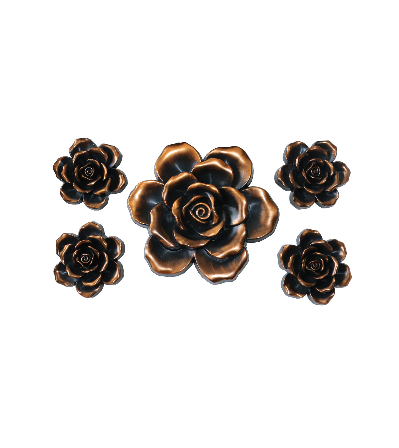 antique flower motif 5pc china(10"x10")(5"x5") - Image 2