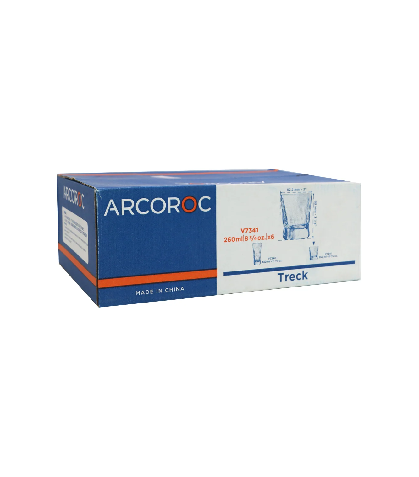 arcoroc glass 6pc china v7341 - Image 2