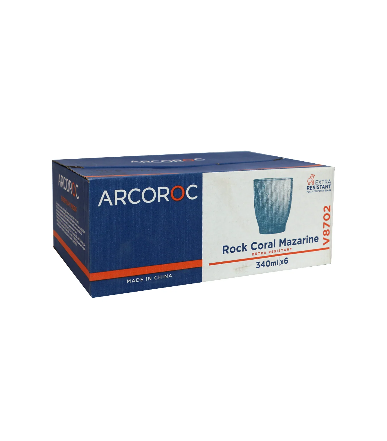 arcoroc glass 6pc china v8702 - Image 3