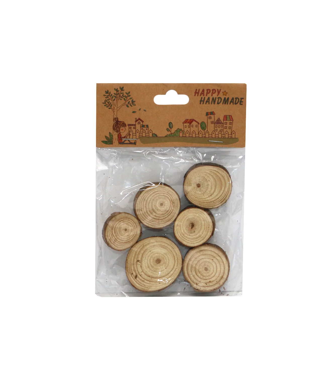 art and craft wooden block 6pc - Image 2
