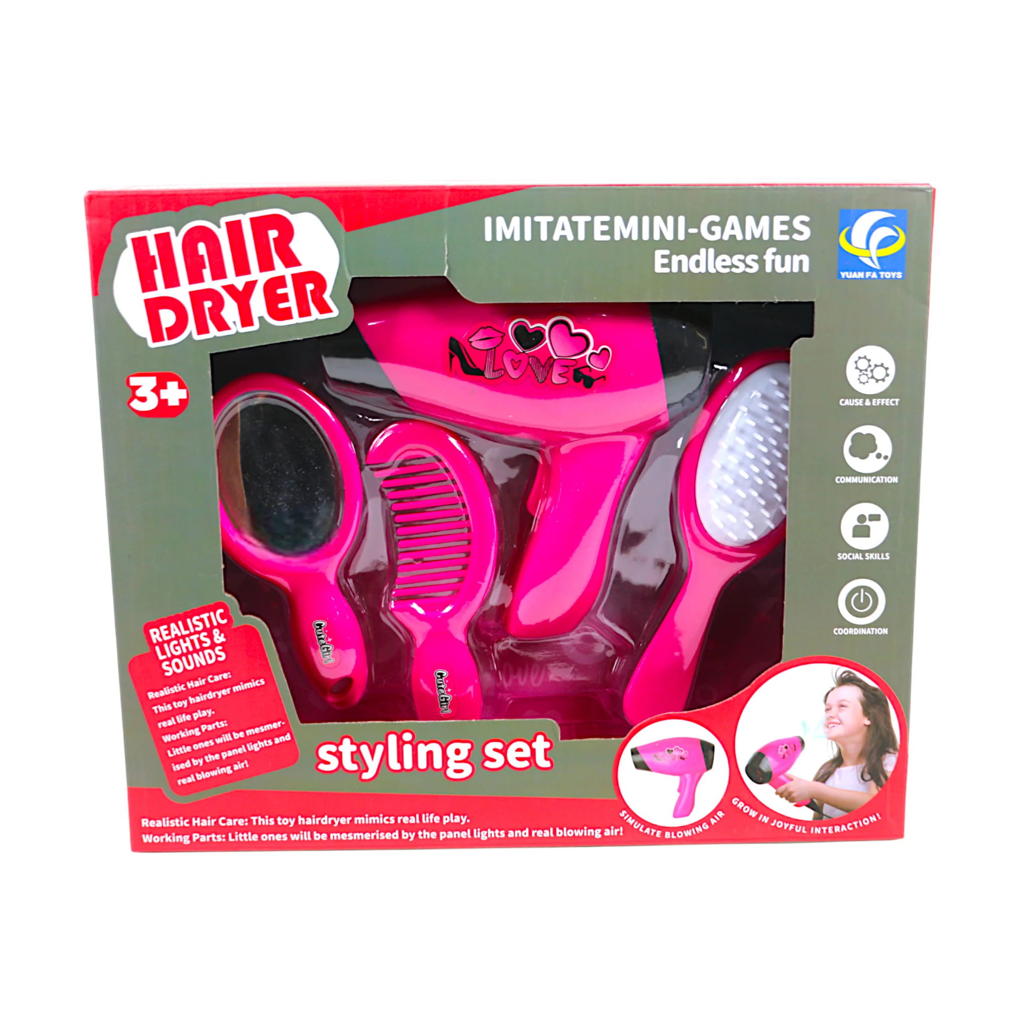 beauty set with dryer box china - Image 2