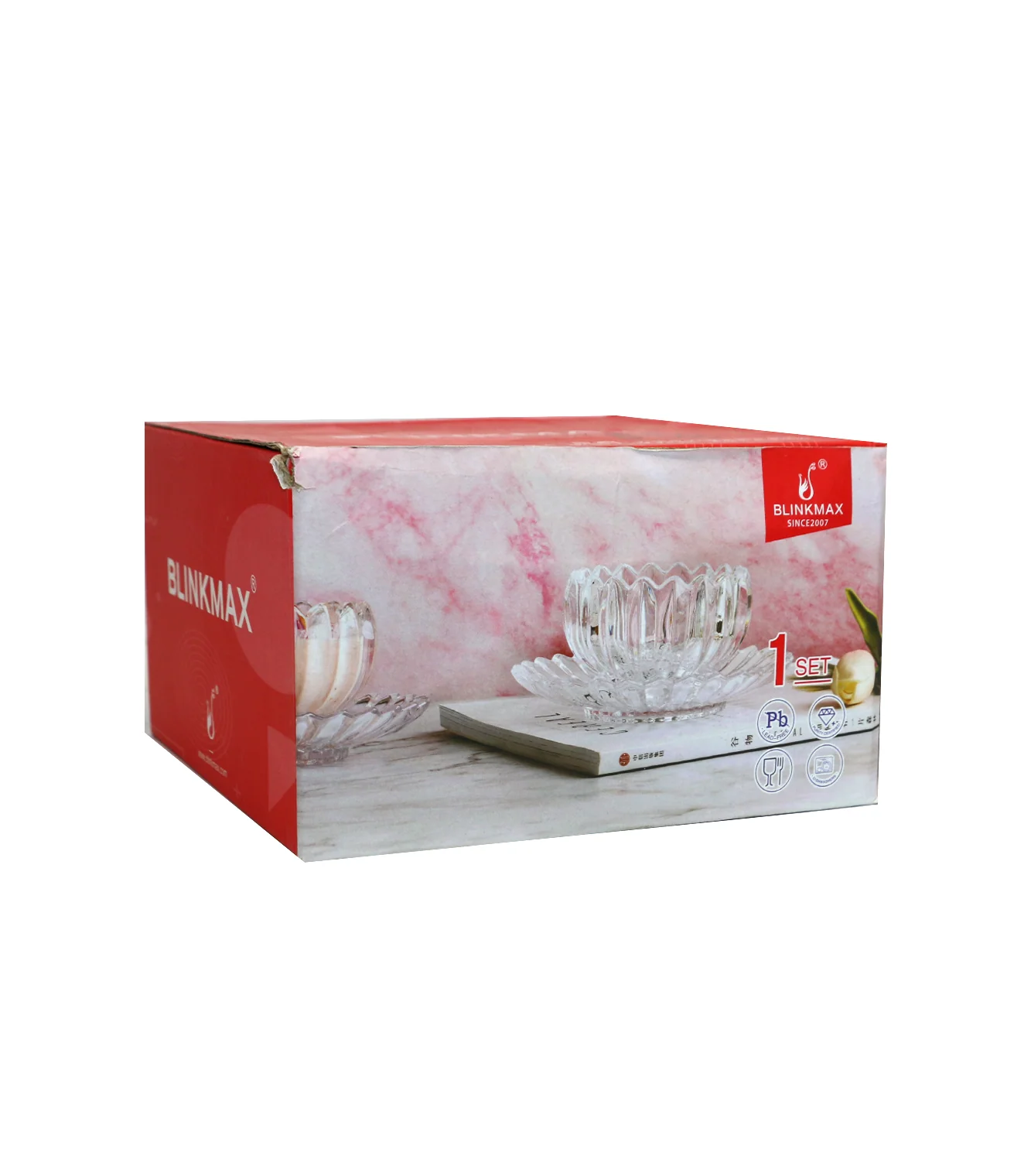 blinkmax glass bowl 1pc golden china ktw269 - Image 3