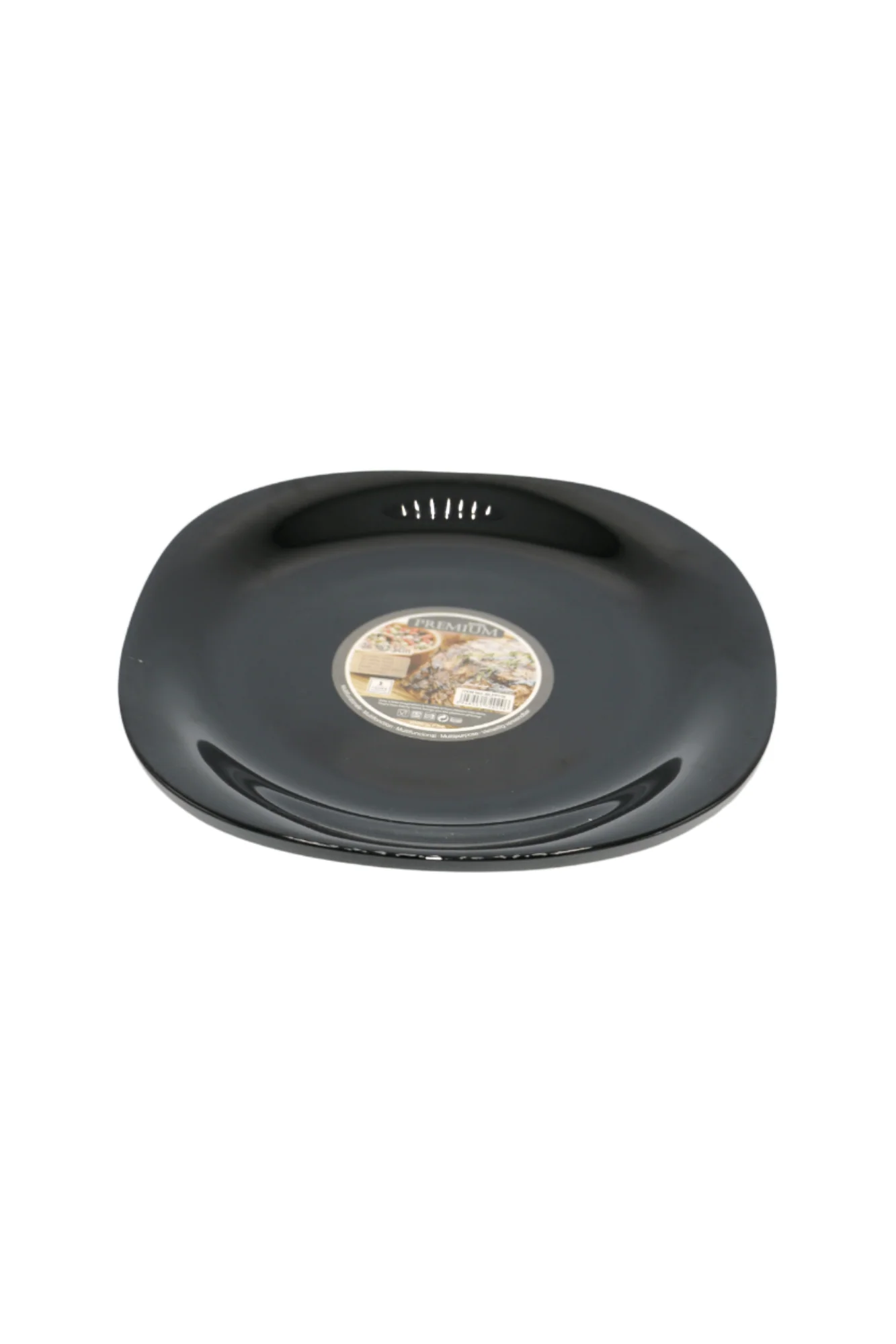 black marble plate rice 11" sq china blfp110 - Image 2