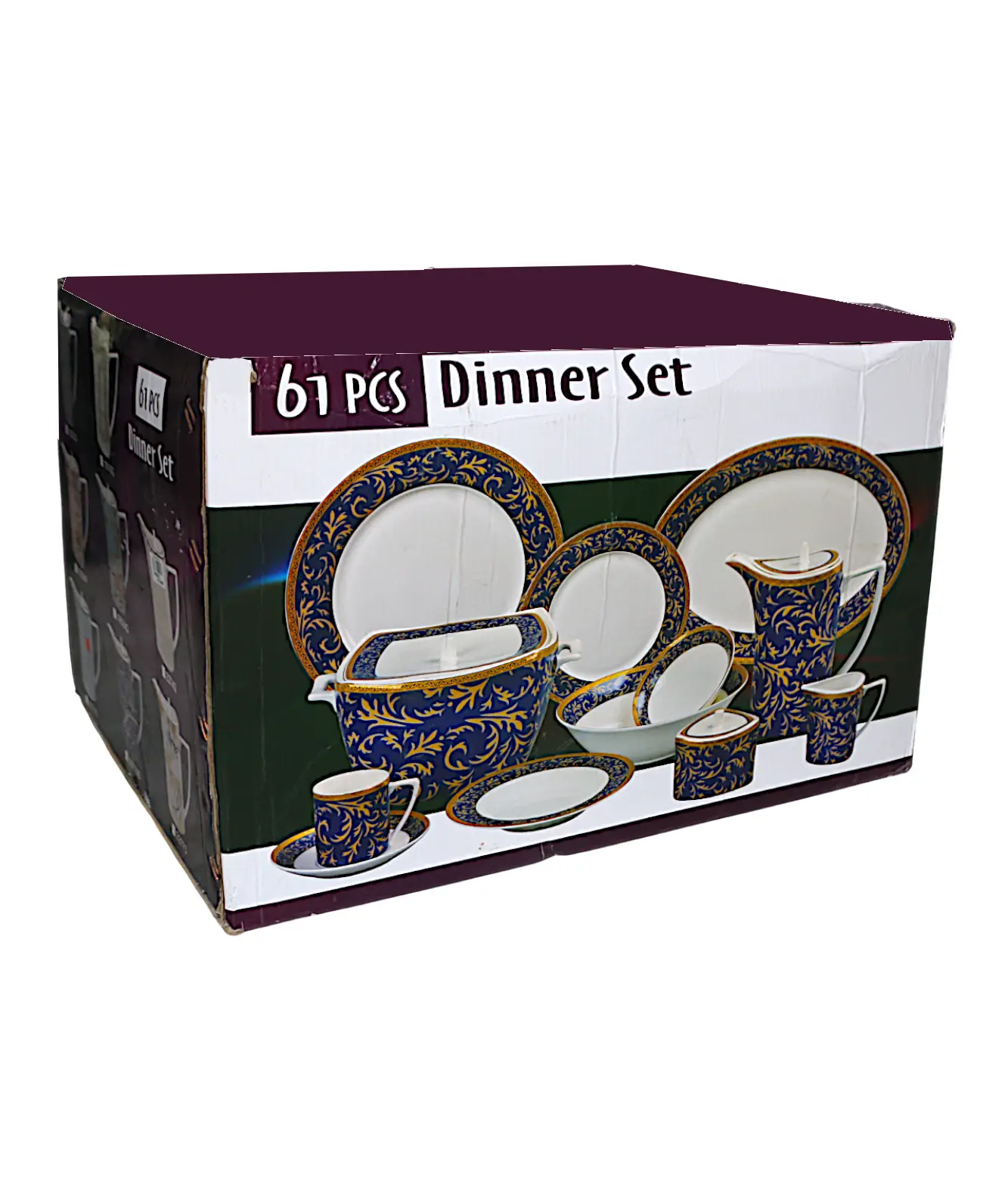 bone dinner set 61pc 471 - Image 2