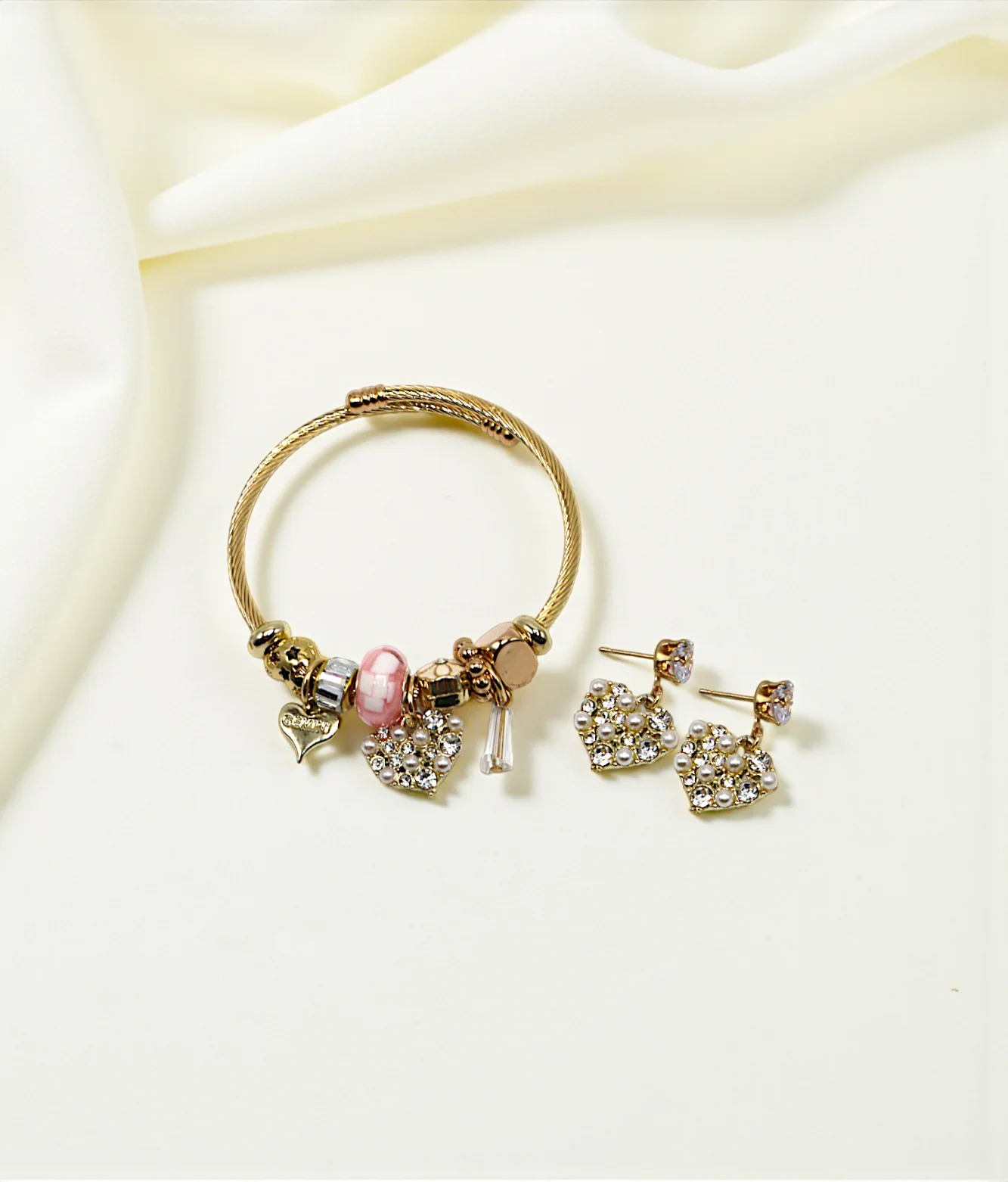 bracelet golden vintage multi beads china - Image 4