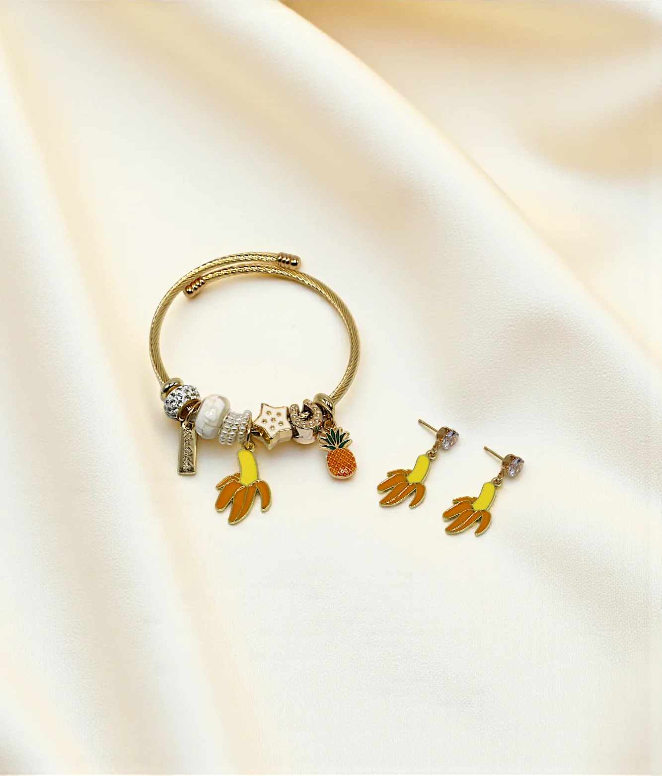 bracelet golden vintage multi beads china - Image 5