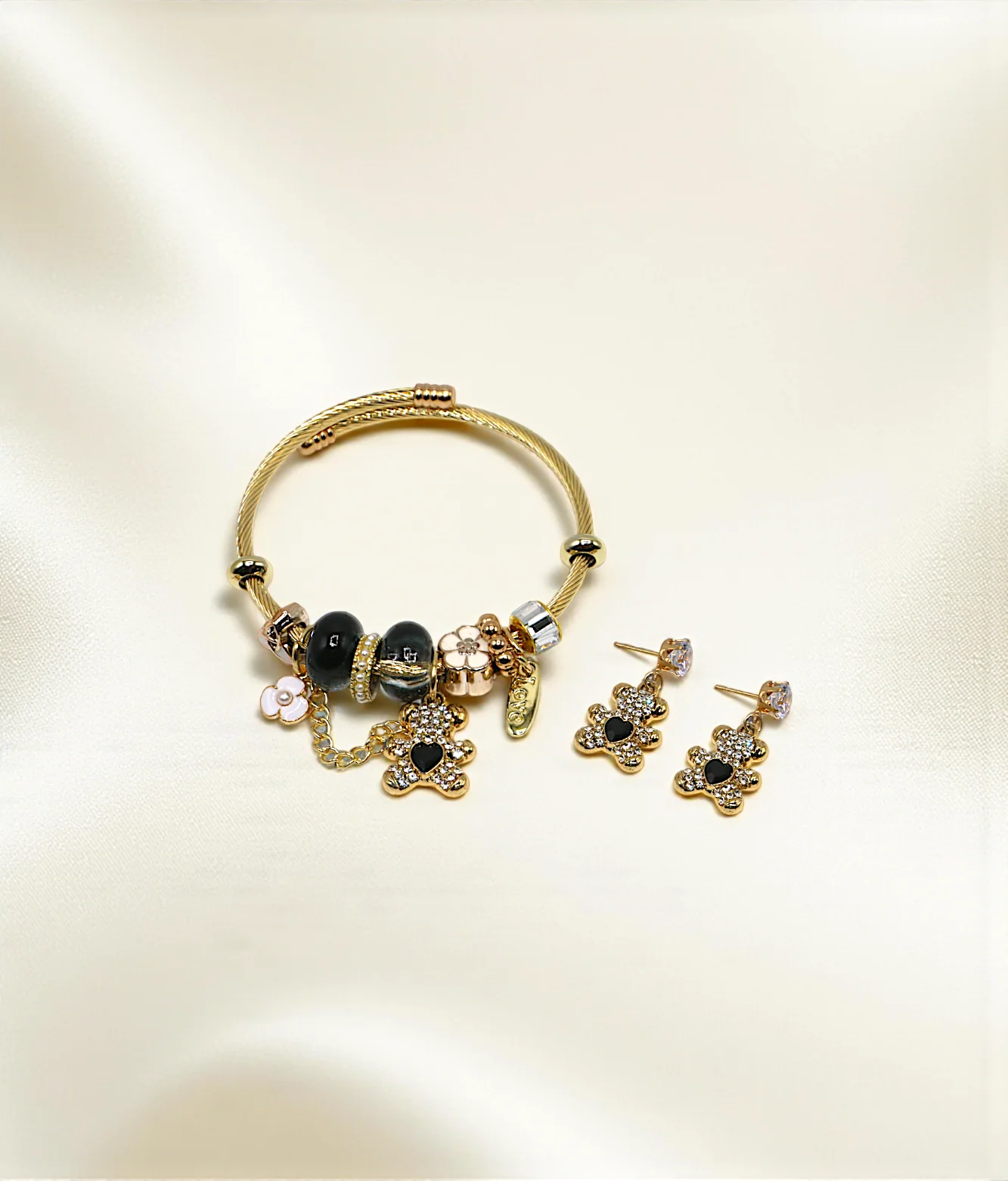 bracelet golden vintage multi beads china - Image 7