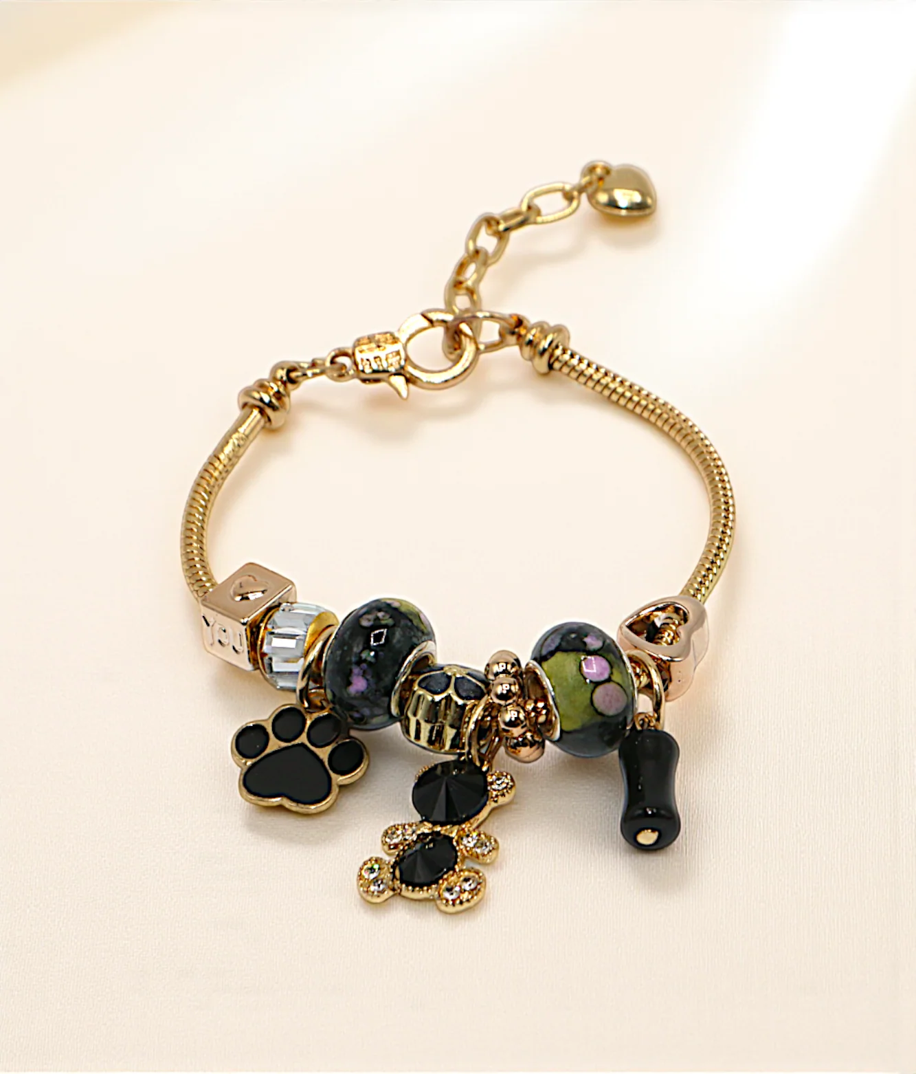 bracelet snake chain multi beads china - Image 3