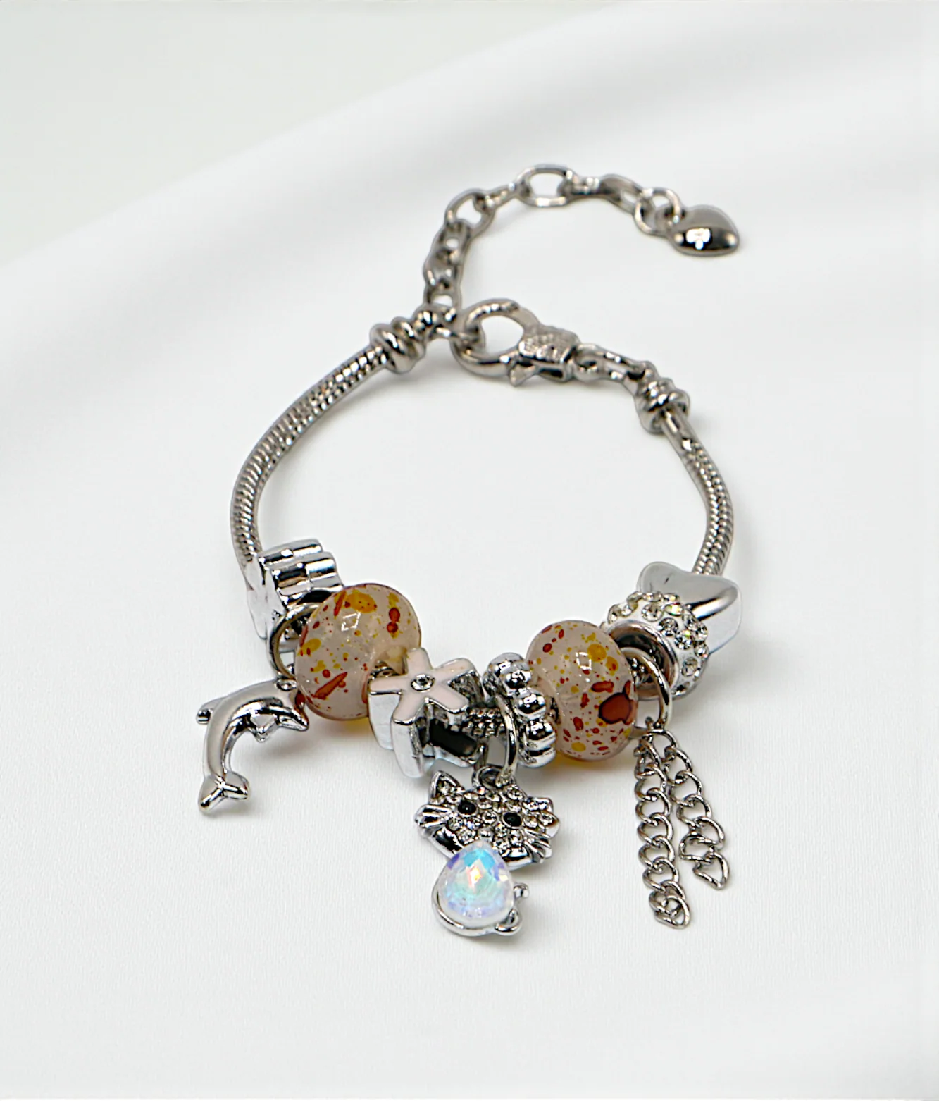 bracelet snake chain multi beads china - Image 4