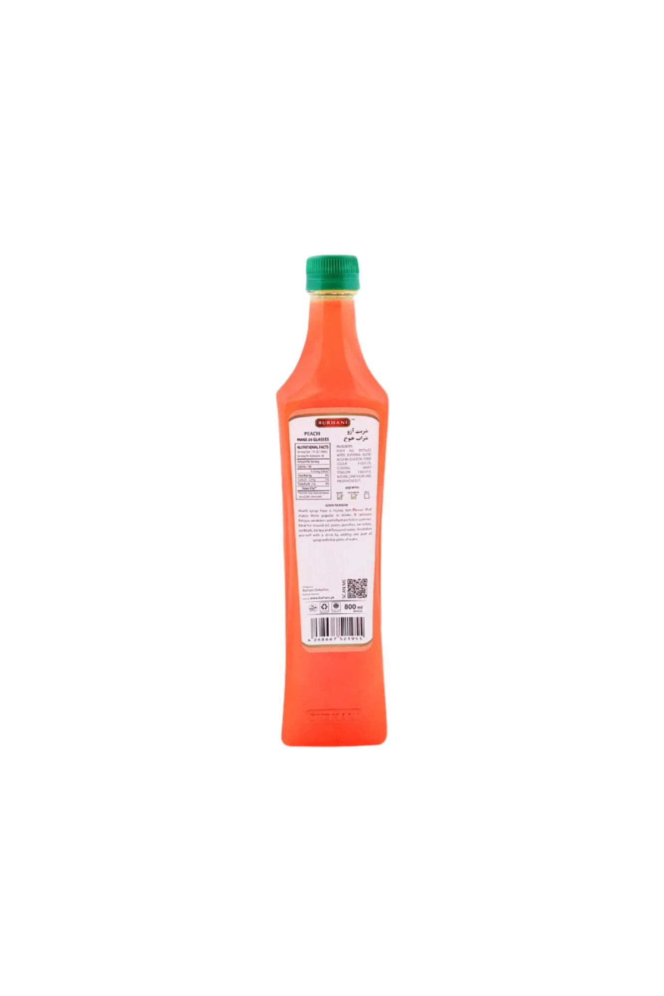 burhani syrup peach 800ml - Image 2