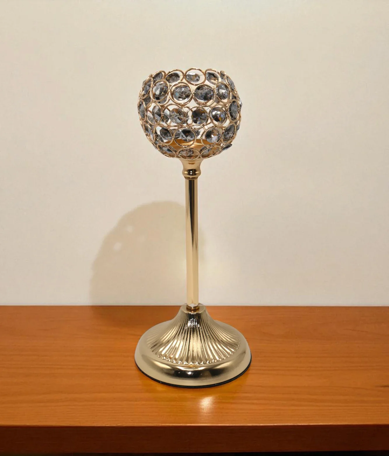 candle stand fancy large china "12x5"