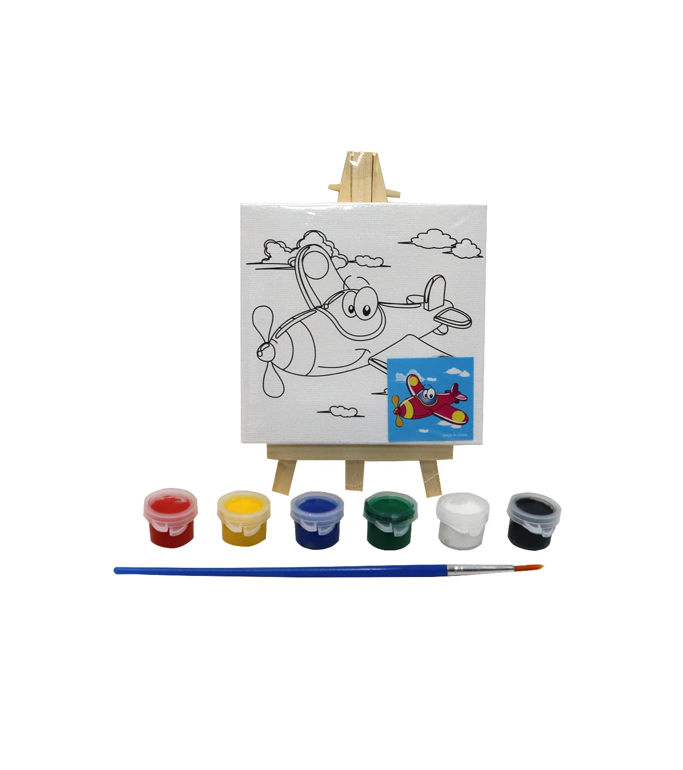 canvas with stand & water color 1010diy