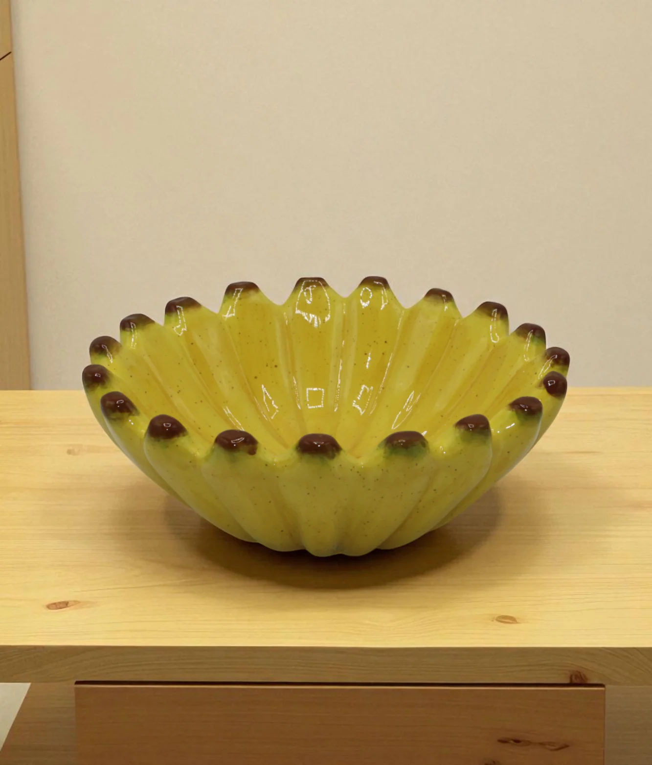 ceramic banana bowl china "3x8.1"