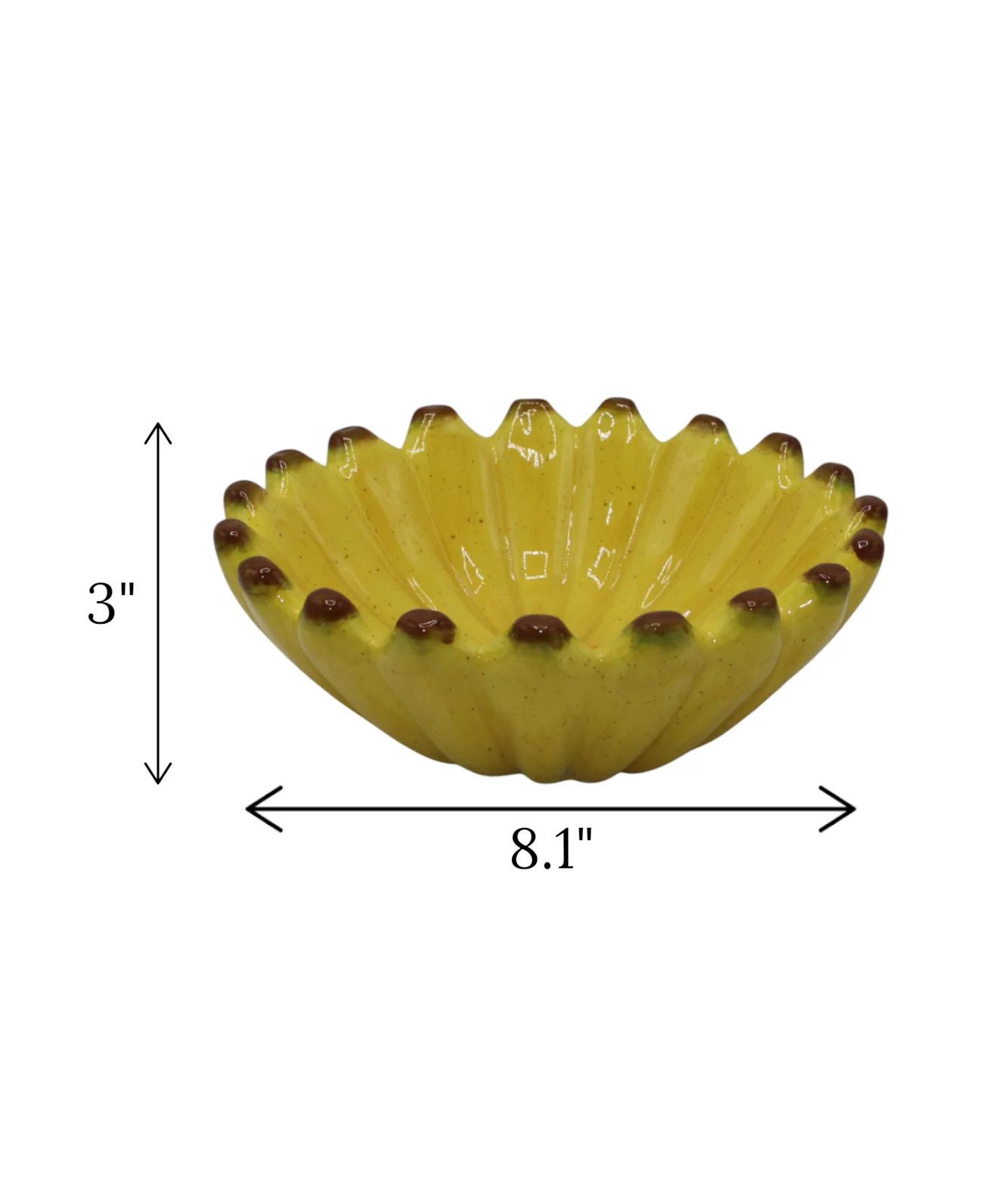 ceramic banana bowl china "3x8.1" - Image 2