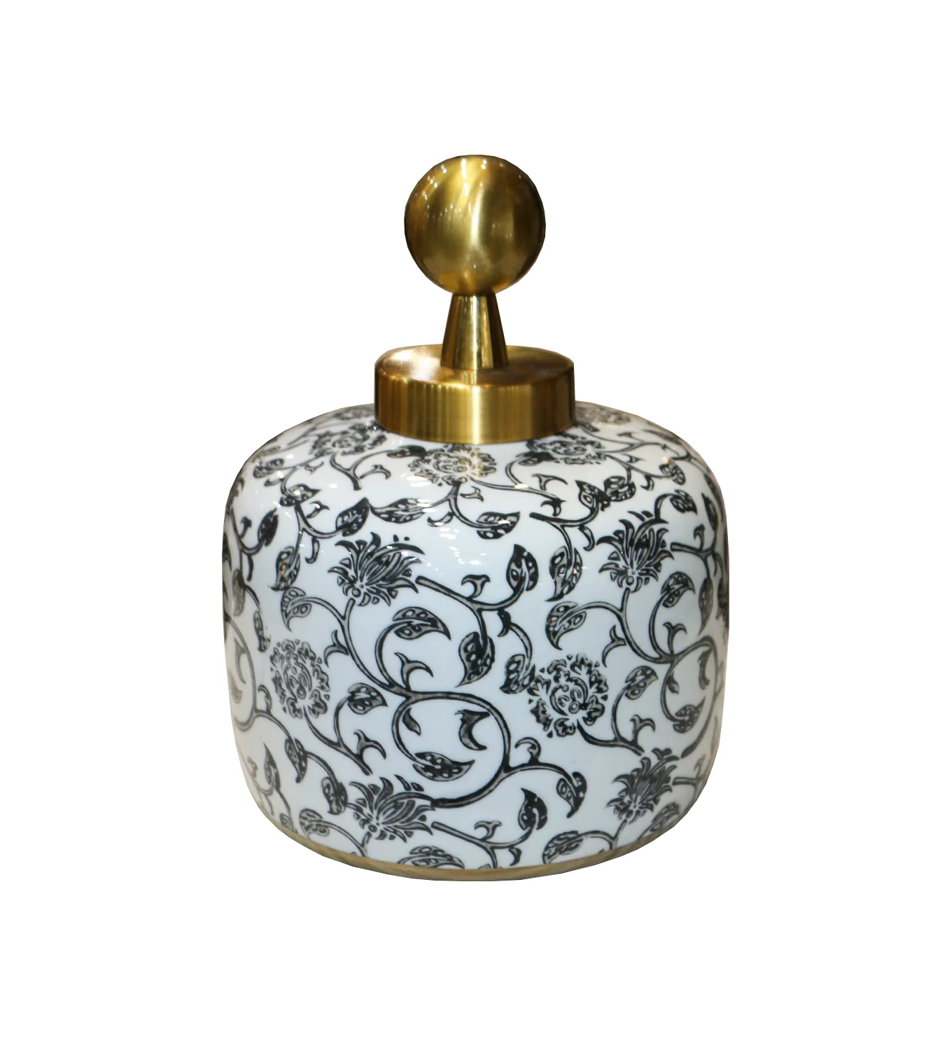 ceramic candy vase & lid small china 790-5 - Image 2