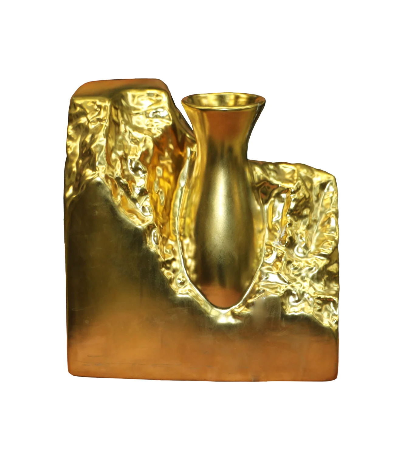 ceramic golden vase china - Image 2