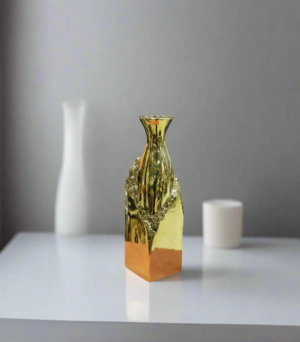 ceramic golden vase large china
