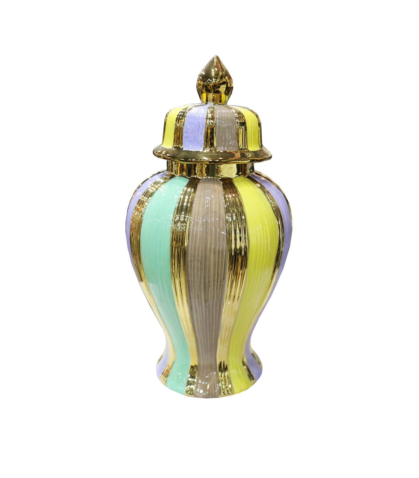 ceramic jar & lid large china 8337-19 - Image 2
