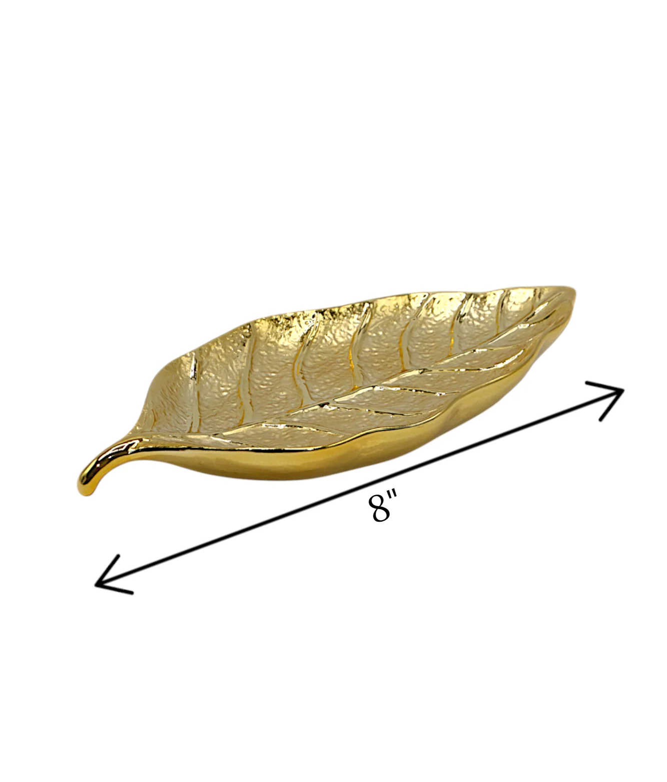 ceramic leaf golden china "8x1" - Image 2