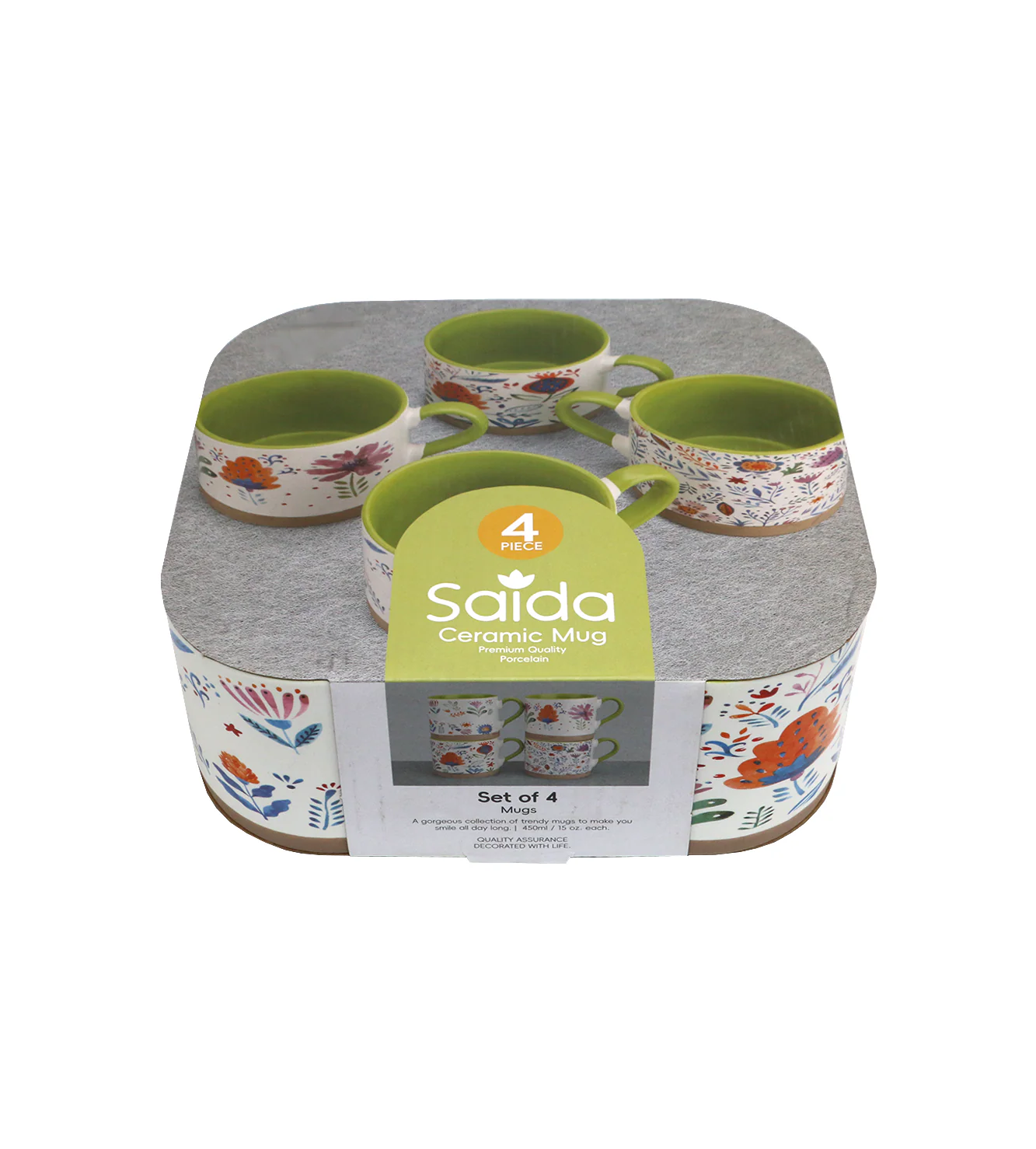 ceramic mug 4pc set china s55b - Image 2