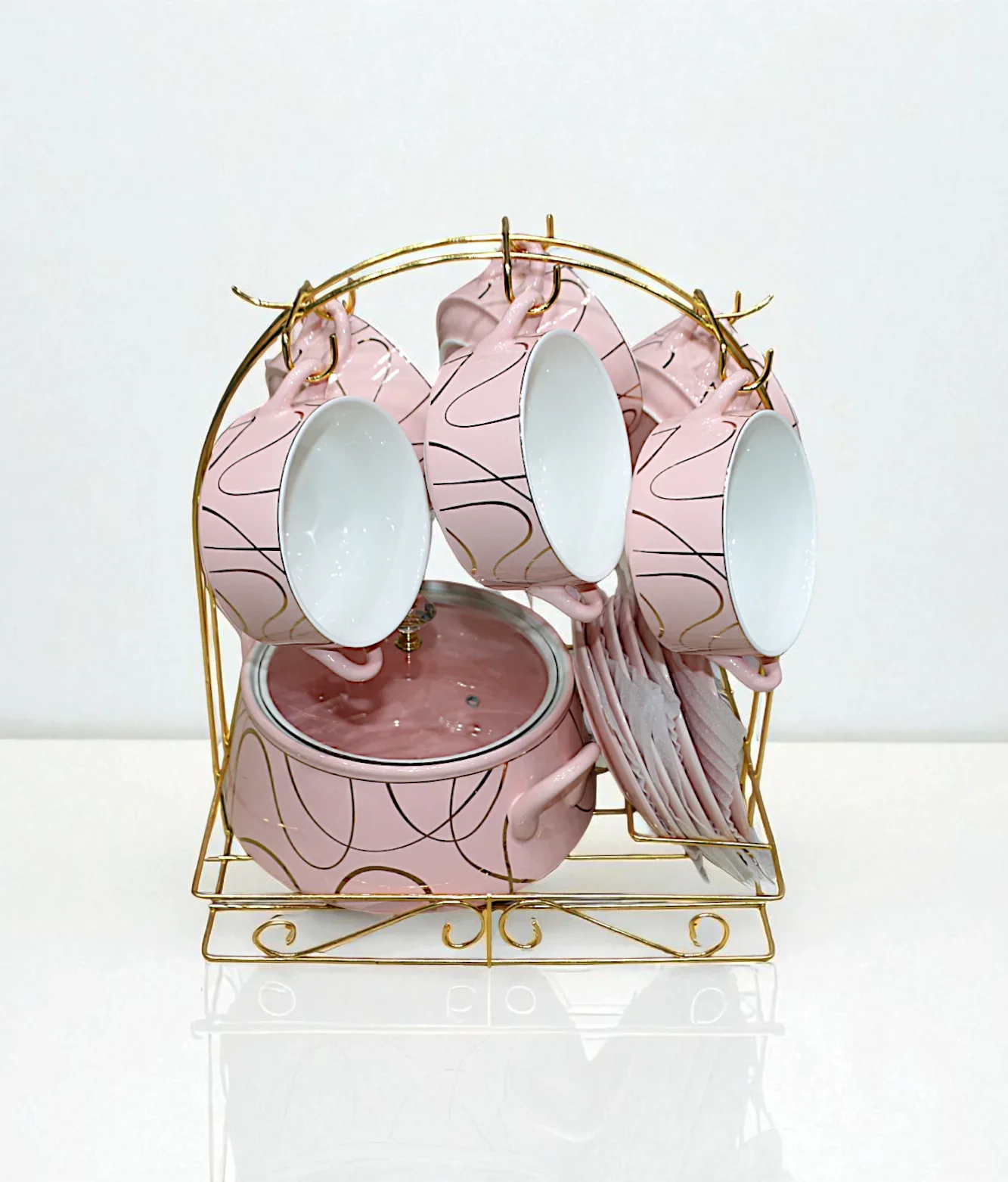 ceramic soup set 22pc china 2872-12 - Image 2