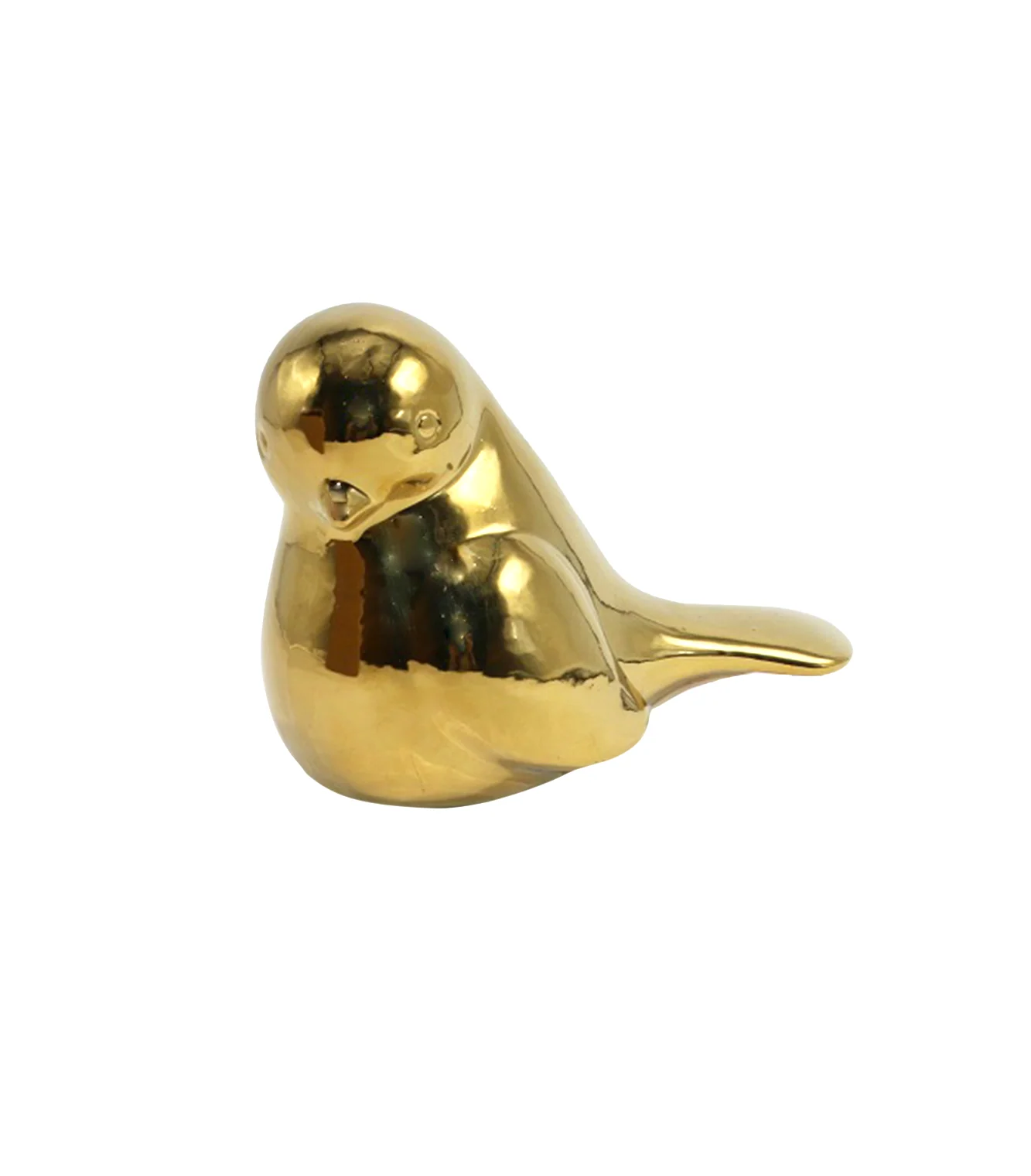 ceramic sparrow 1pc golden china 12396 - Image 2