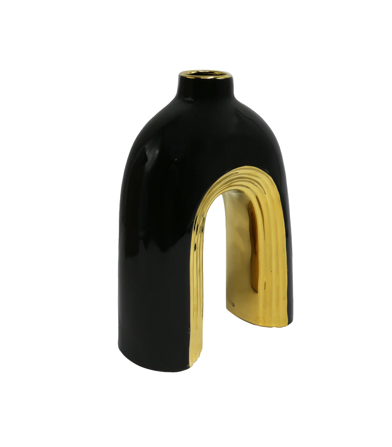 ceramic vase 1pc black china - Image 2