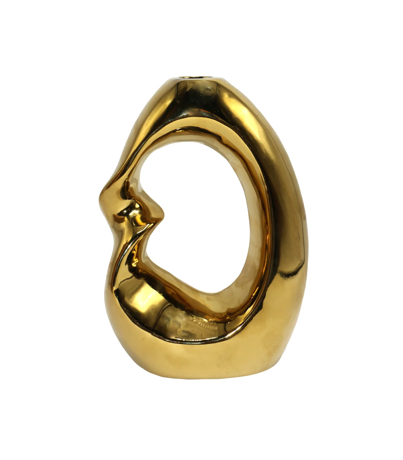 ceramic vase 1pc golden china 100d - Image 2