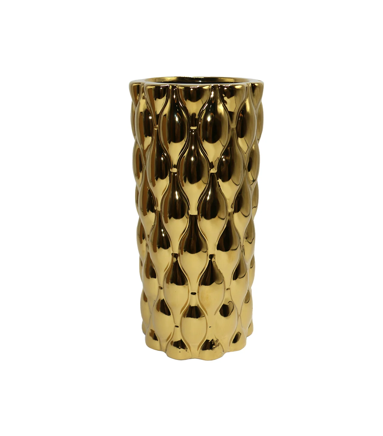ceramic vase 1pc golden china - Image 2