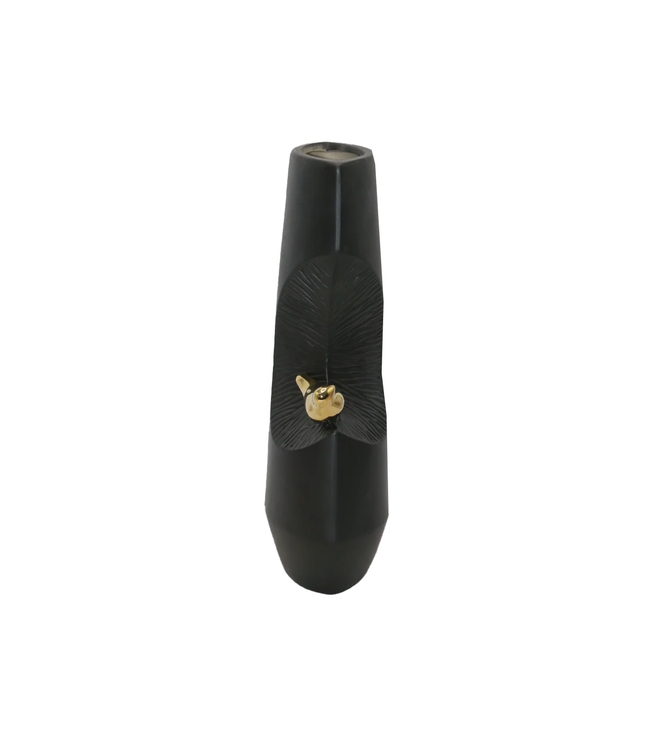 ceramic vase black with sparrow 13.5"x7" china d152 - Image 3
