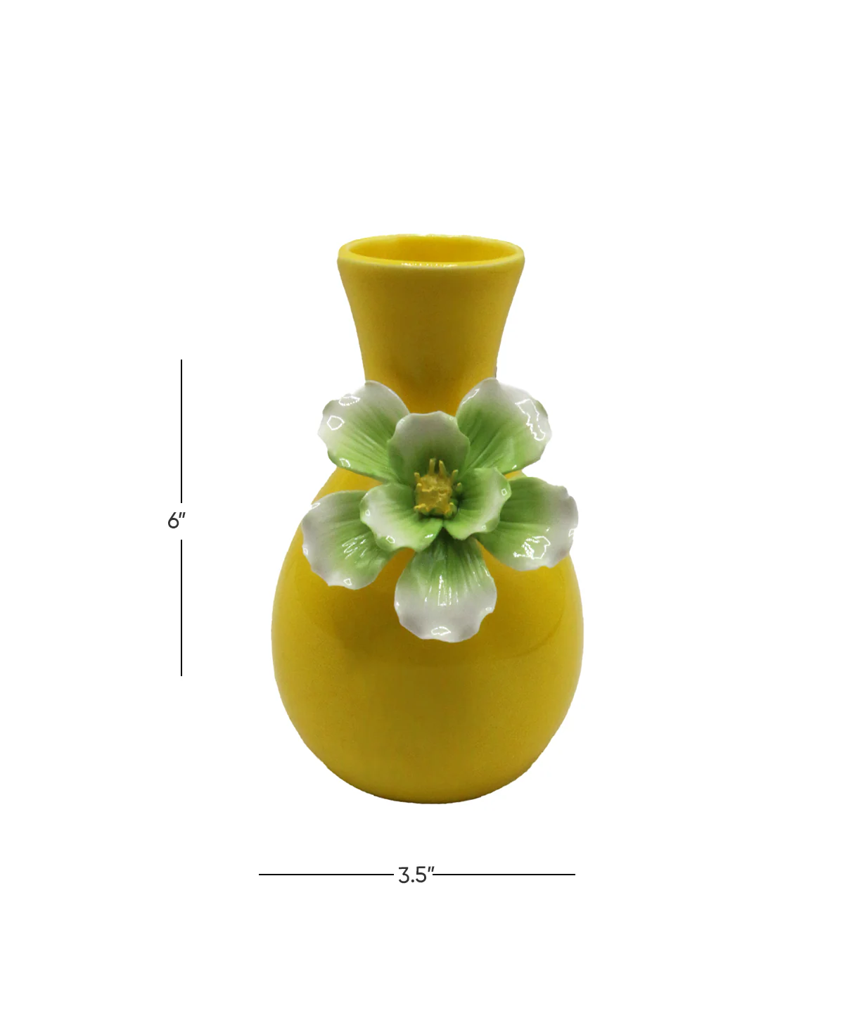 ceramic vase embosed 6''x3.5" white china d103 - Image 2