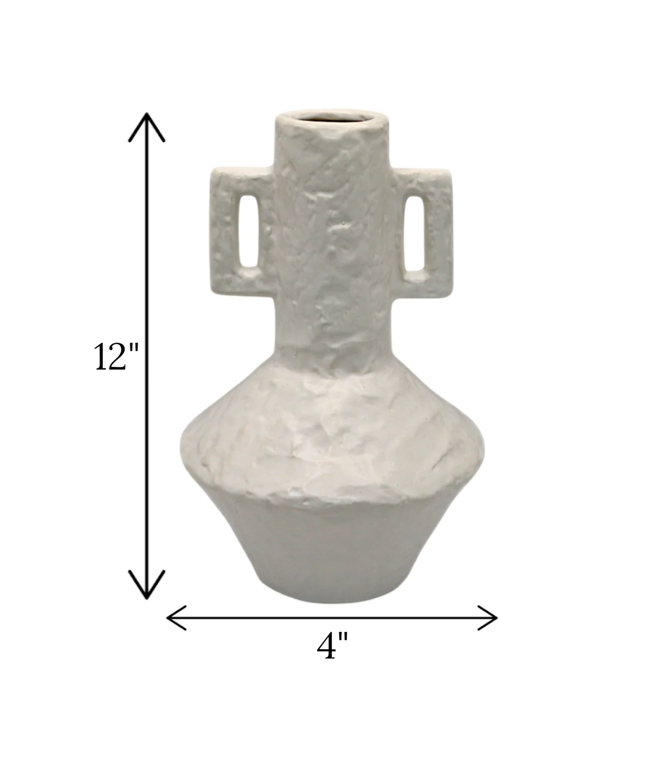 ceramic vase white large china "12x4" - Image 2