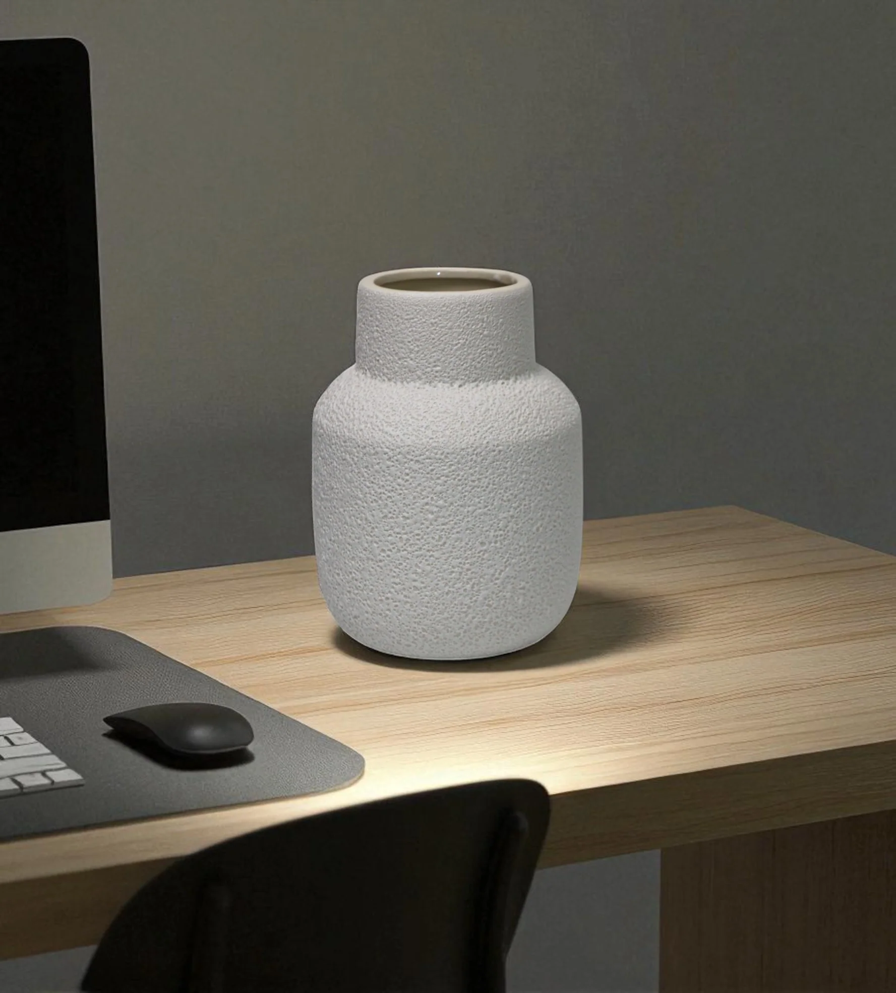 ceramic vase white texture small china