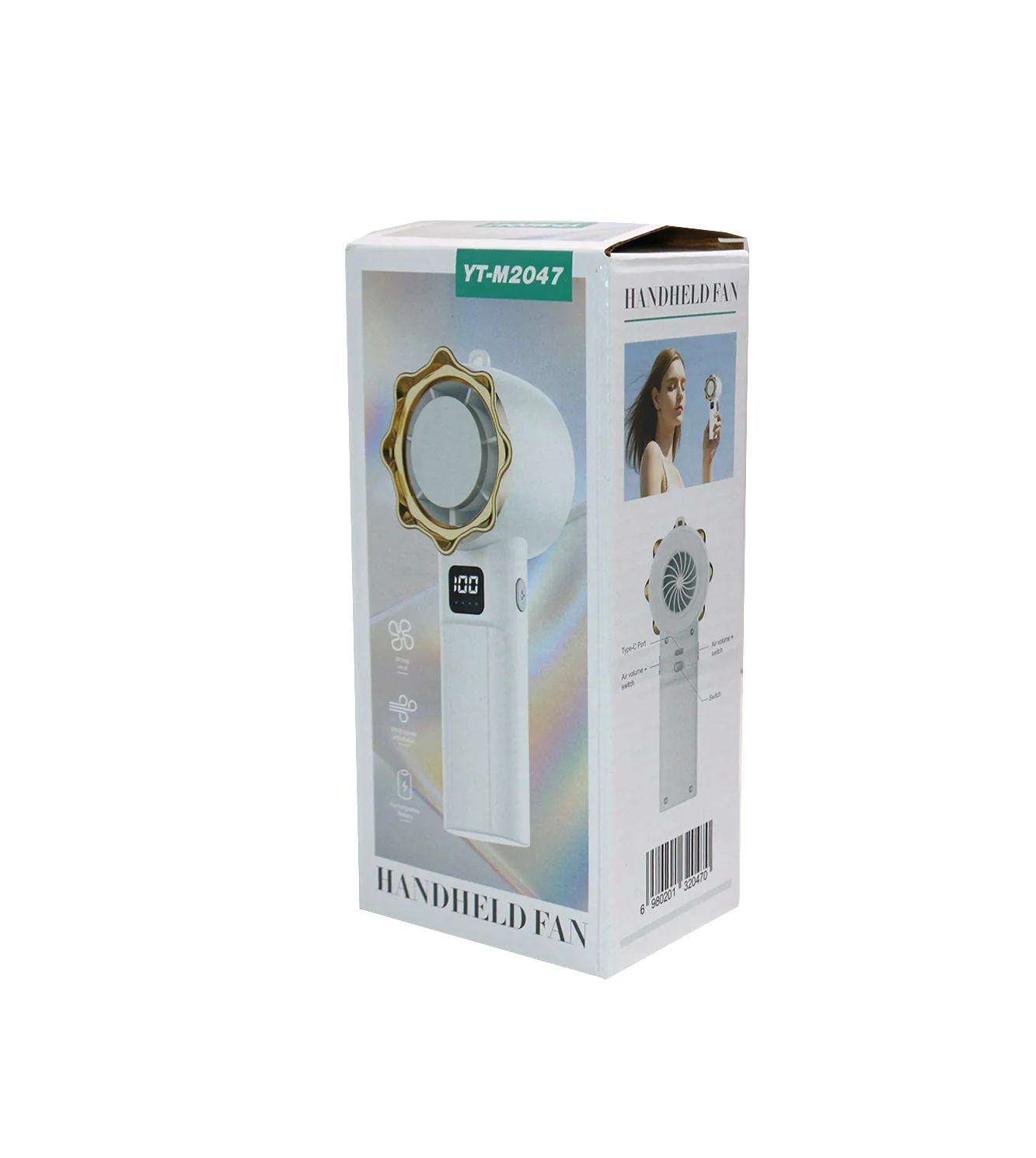 charging fan with led display china yt-m2047 - Image 2