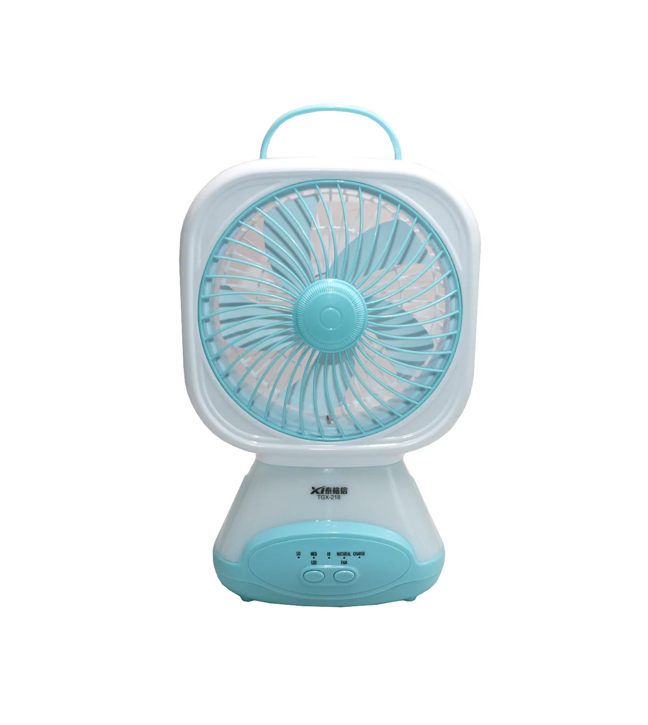 charging fan with led light china tgx-218