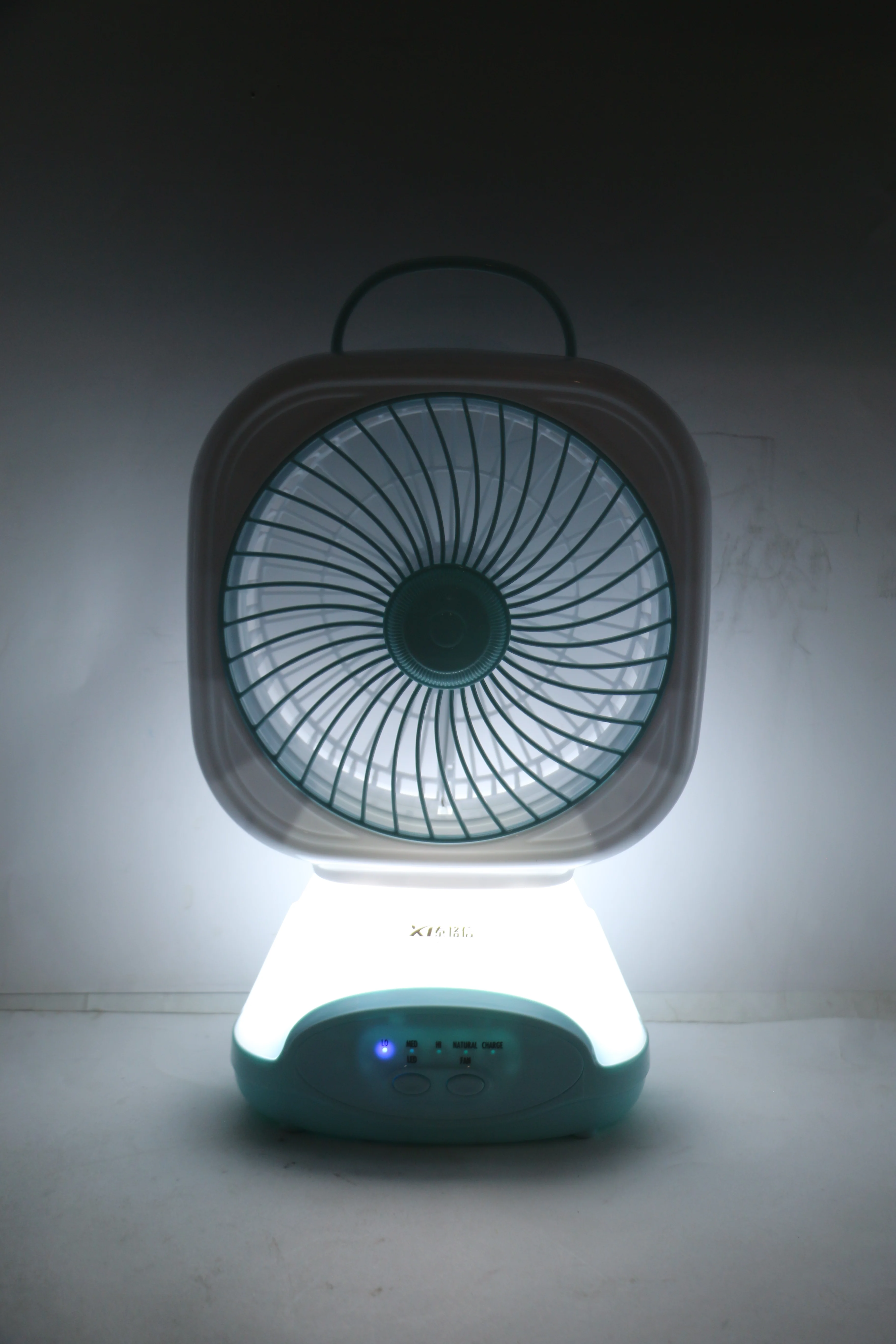 charging fan with led light china tgx-218 - Image 2