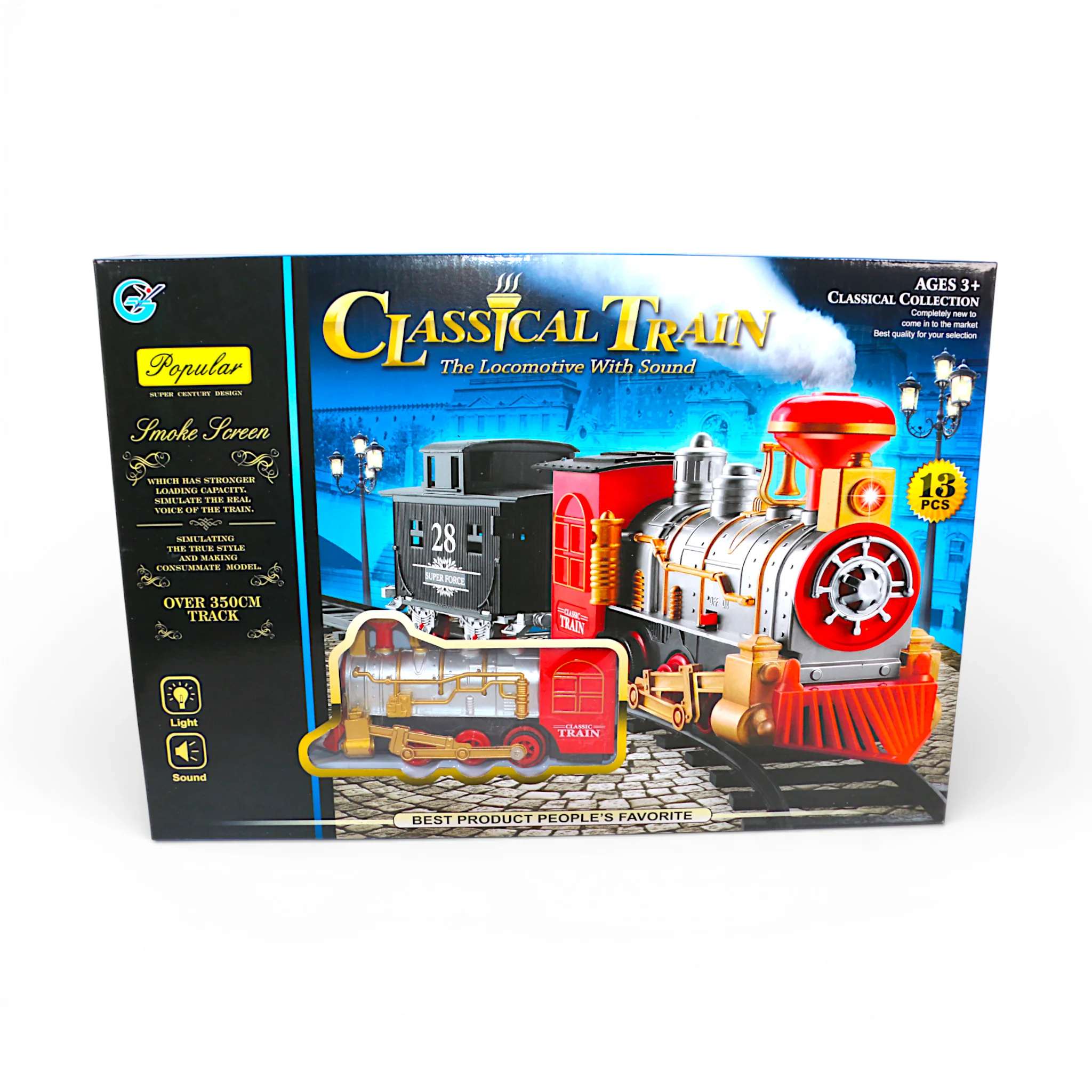 classical train track set with smoke china - Image 2