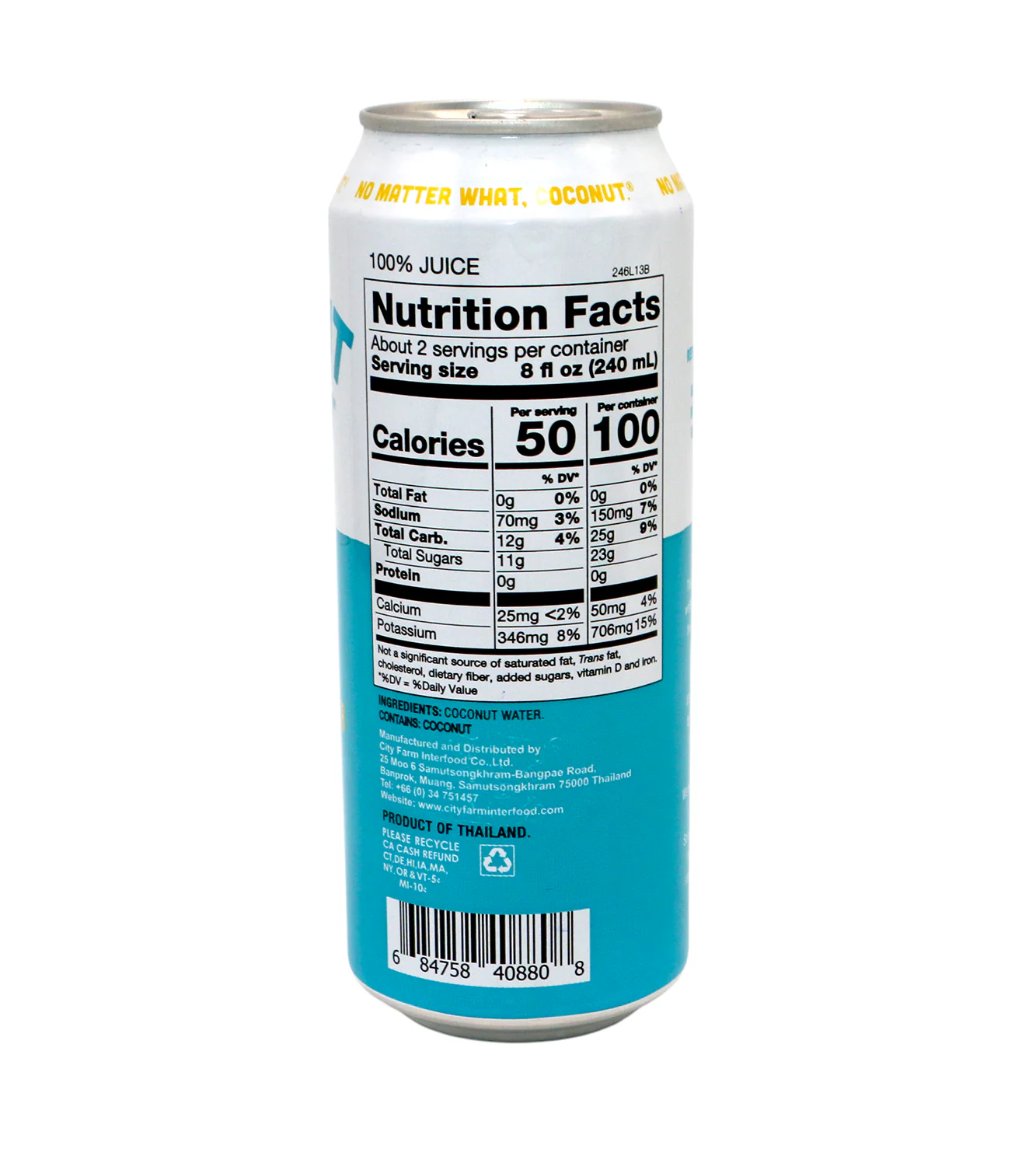 coconut beach coconut water 490ml thailand - Image 2