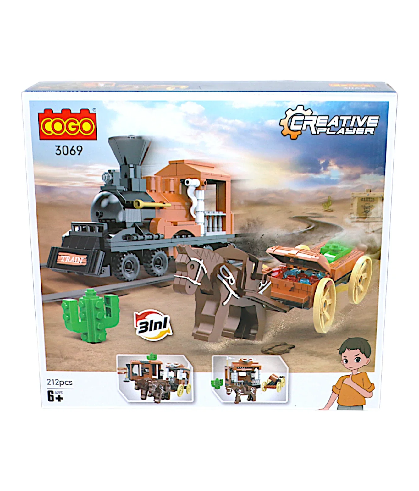 cogo lego blocks 3in1 212pc t244 - Image 2