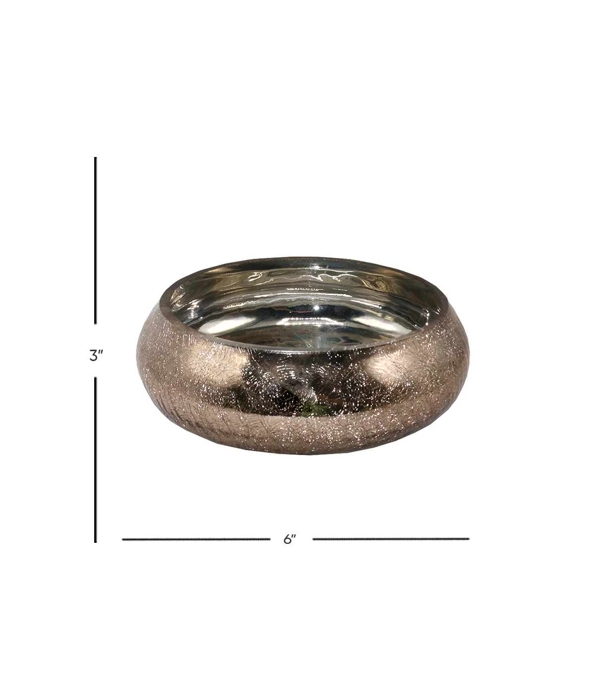 cracker bowl copper 3"x6" china d220 - Image 2