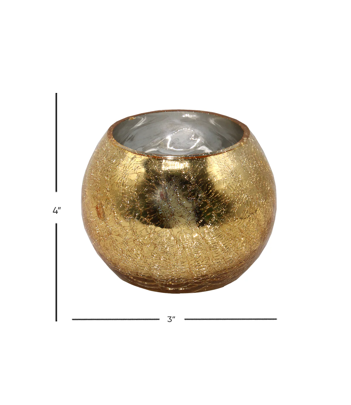 cracker bowl golden small 4"x3" china d220 - Image 2