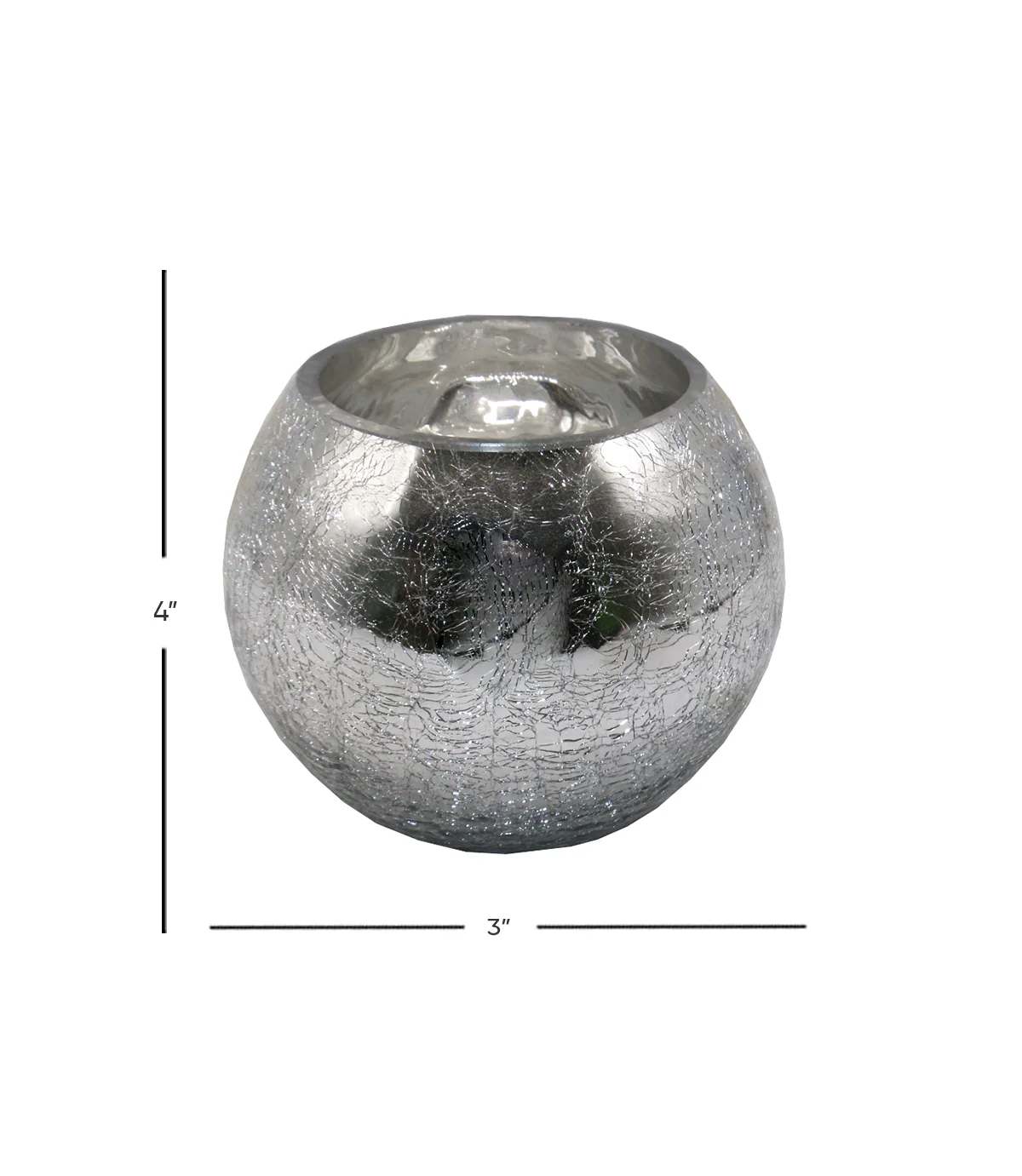 cracker bowl silver small 4"x3" china d220 - Image 2